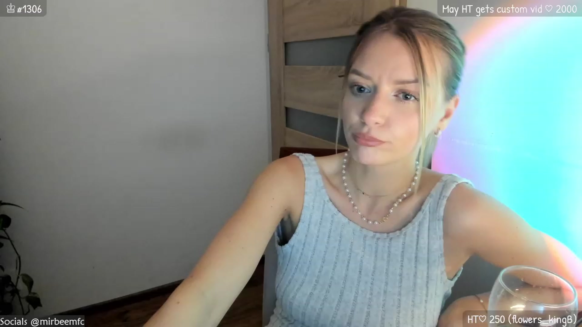 Gallery image thumbnail from MirBee's myfreecams stream on, 05/16/2023, 22:25 image 4 of 20