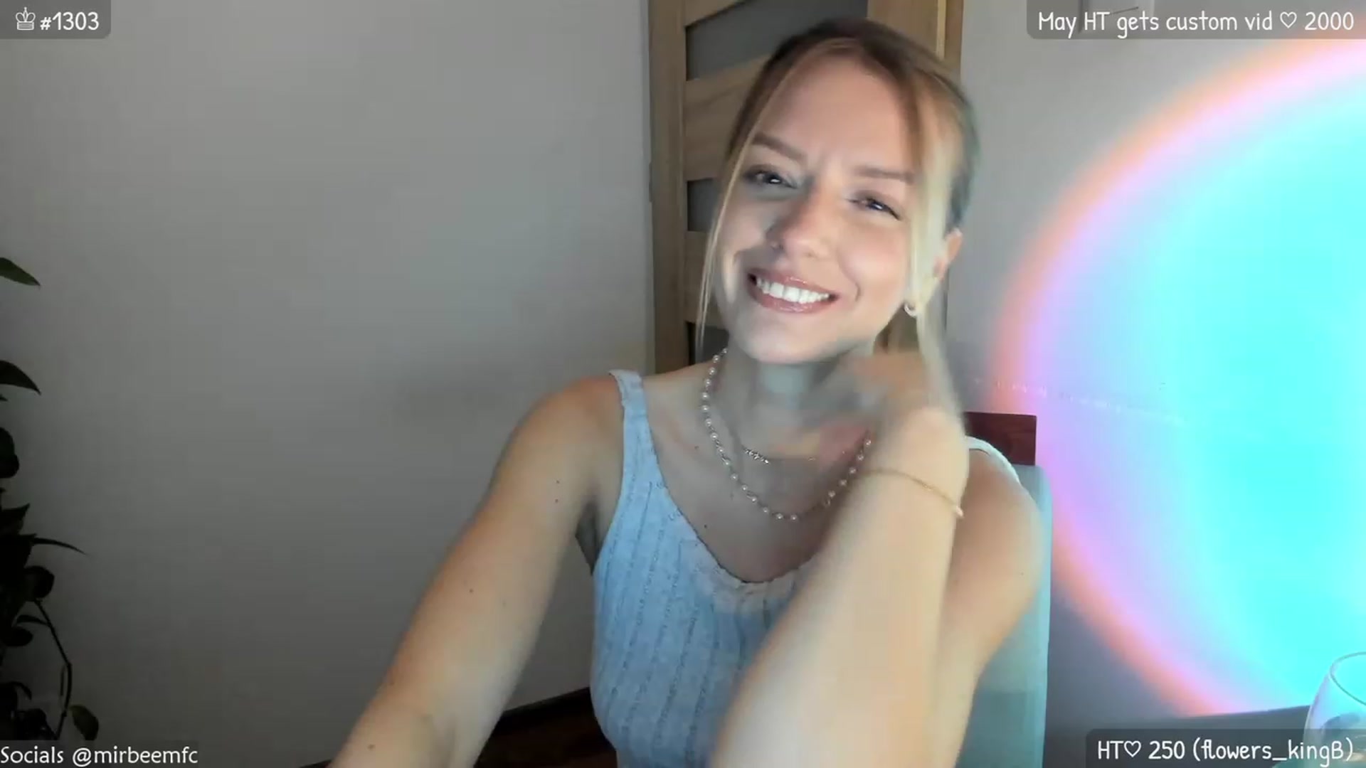 Gallery image thumbnail from MirBee's myfreecams stream on, 05/16/2023, 22:25 image 20 of 20