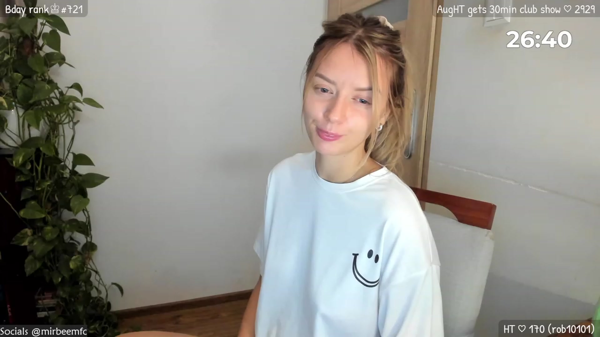 Gallery image thumbnail from MirBee's myfreecams stream on, 08/08/2023, 22:27 image 20 of 20