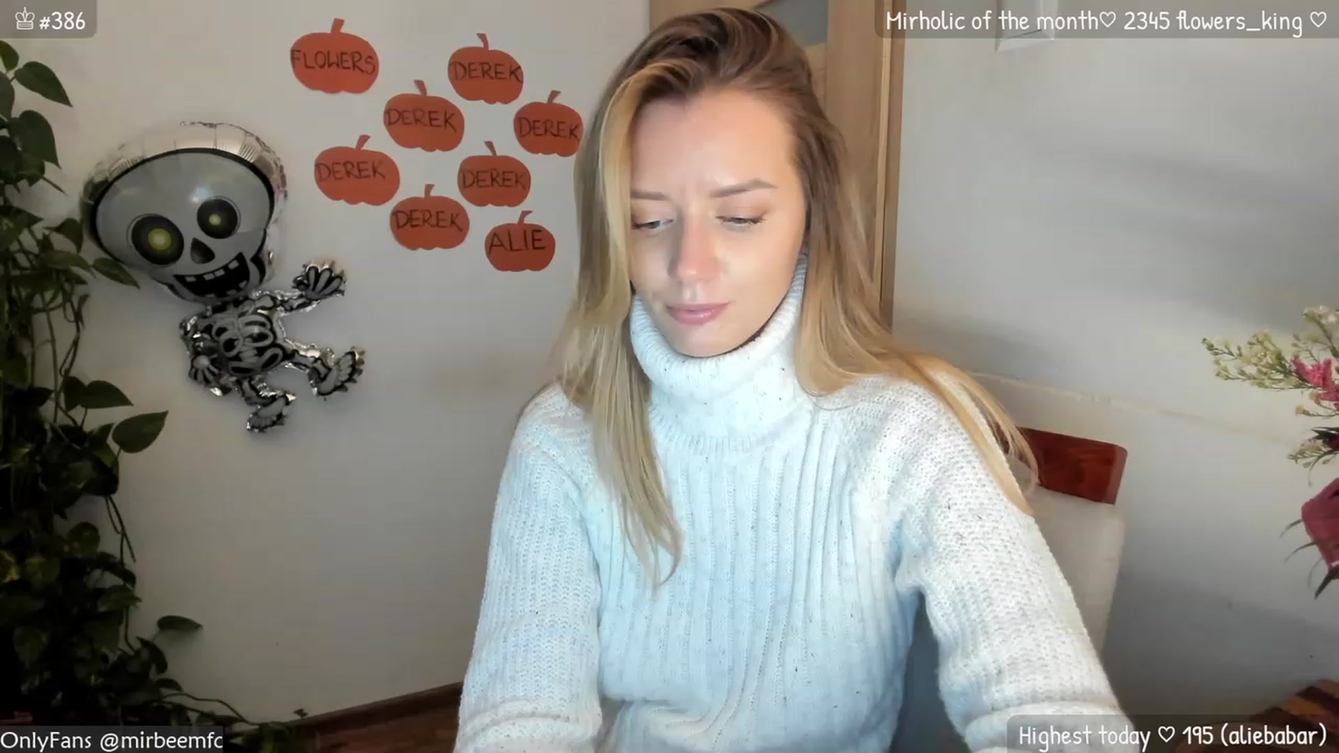 Gallery image thumbnail from MirBee's myfreecams stream on, 10/05/2023, 15:18 image 20 of 20