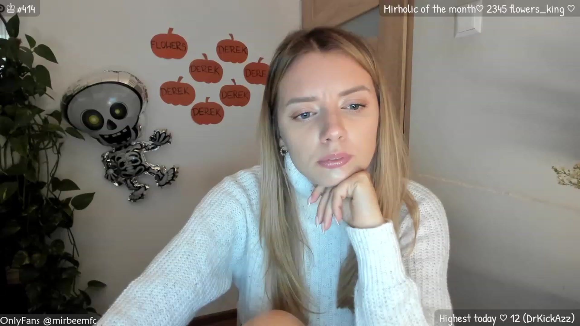 Gallery image thumbnail from MirBee's myfreecams stream on, 10/05/2023, 15:18 image 3 of 20