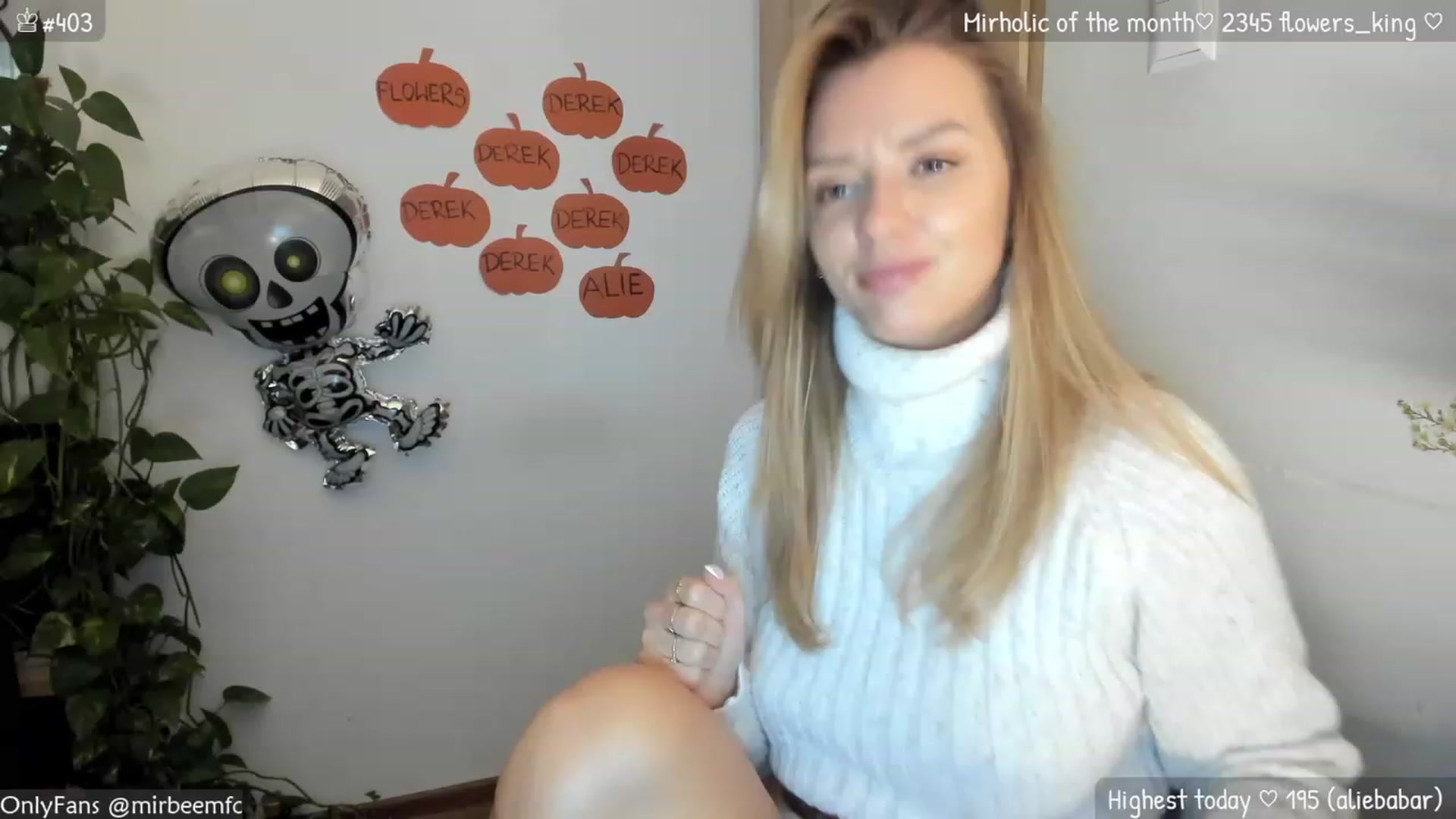 Gallery image thumbnail from MirBee's myfreecams stream on, 10/05/2023, 15:18 image 13 of 20