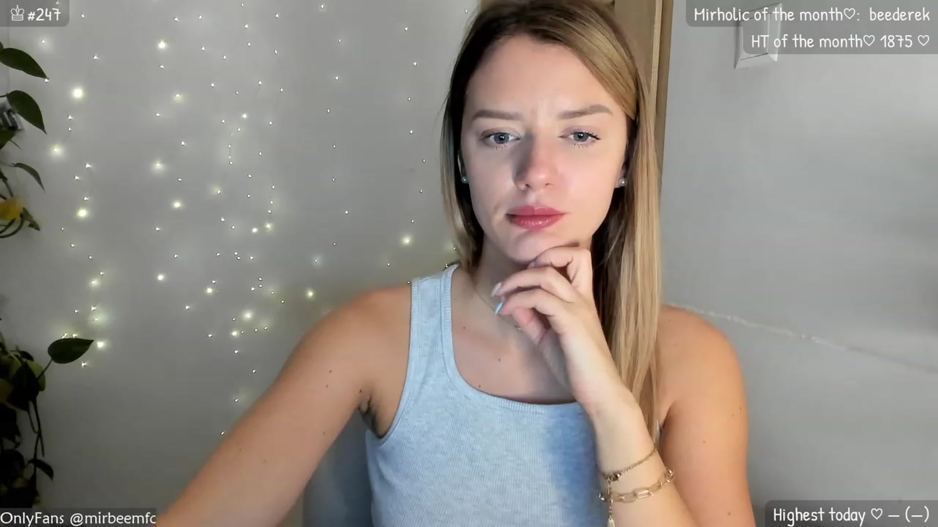 Gallery image thumbnail from MirBee's myfreecams stream on, 11/06/2023, 19:28 image 2 of 20