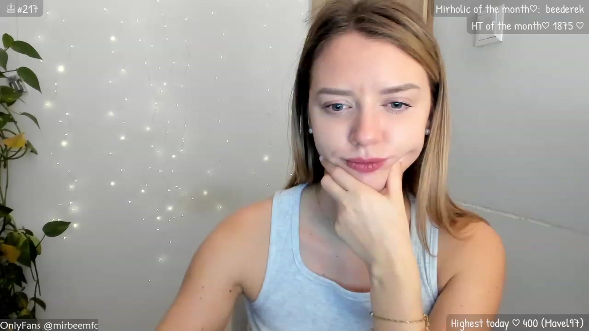 Gallery image thumbnail from MirBee's myfreecams stream on, 11/06/2023, 21:36 image 15 of 20