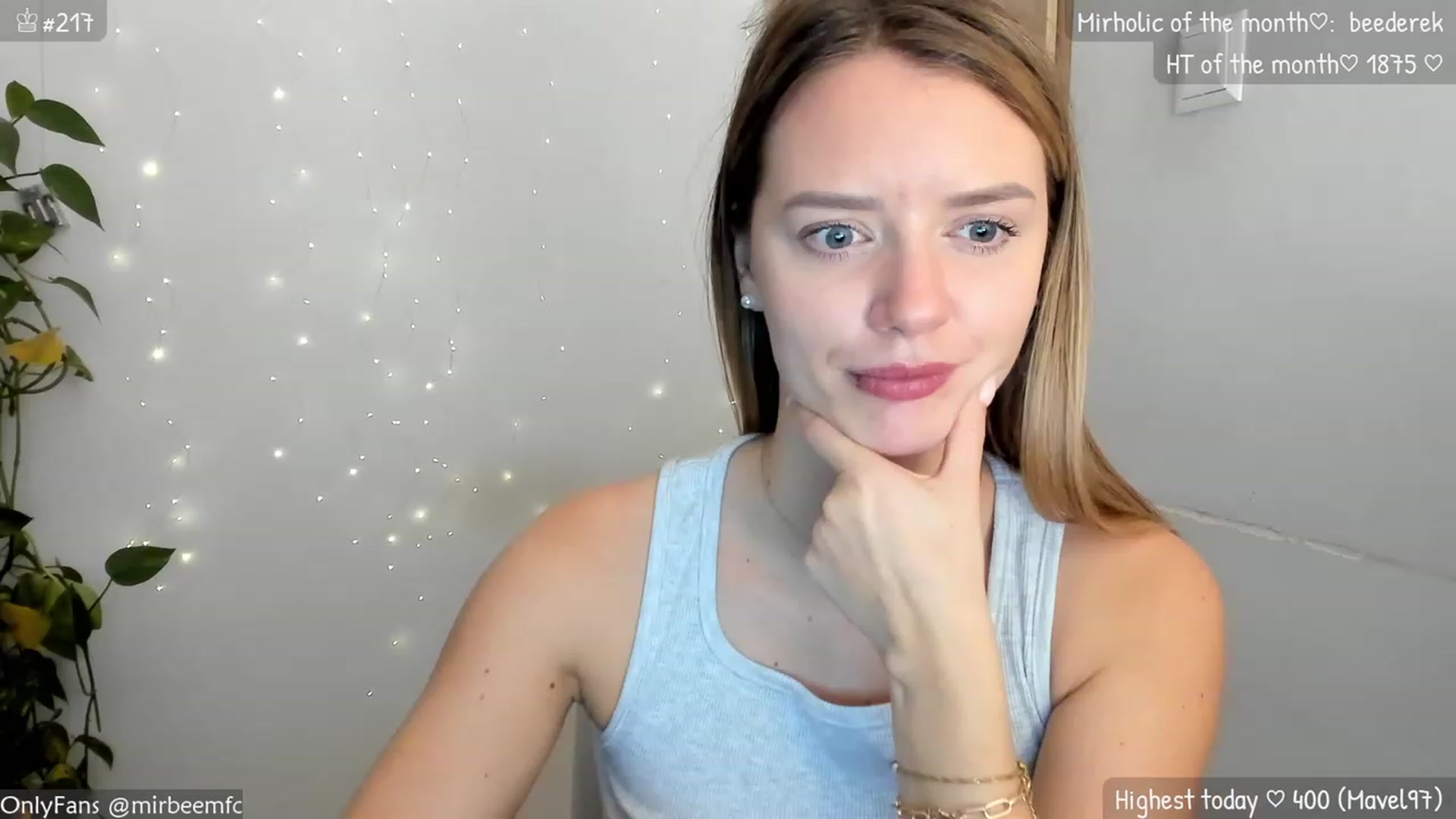 Gallery image thumbnail from MirBee's myfreecams stream on, 11/06/2023, 21:36 image 14 of 20