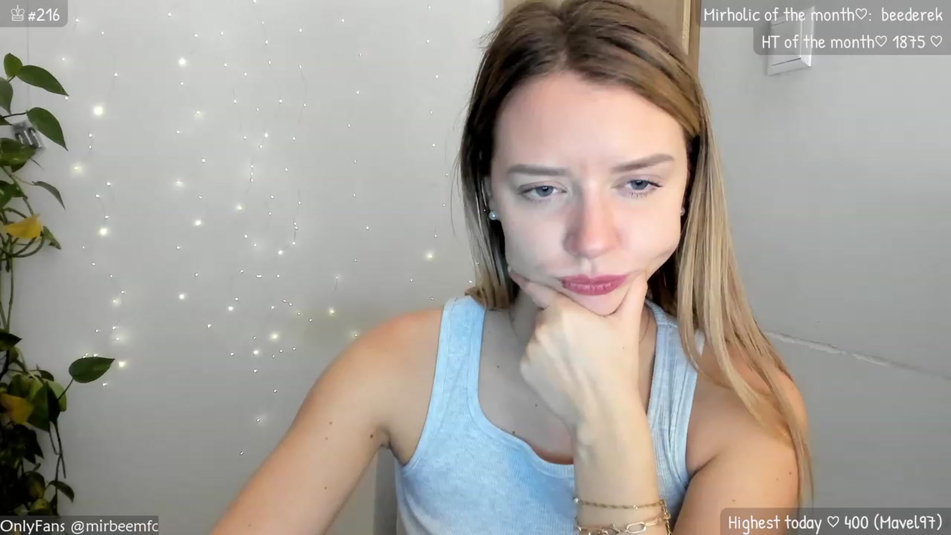 Gallery image thumbnail from MirBee's myfreecams stream on, 11/06/2023, 21:36 image 13 of 20