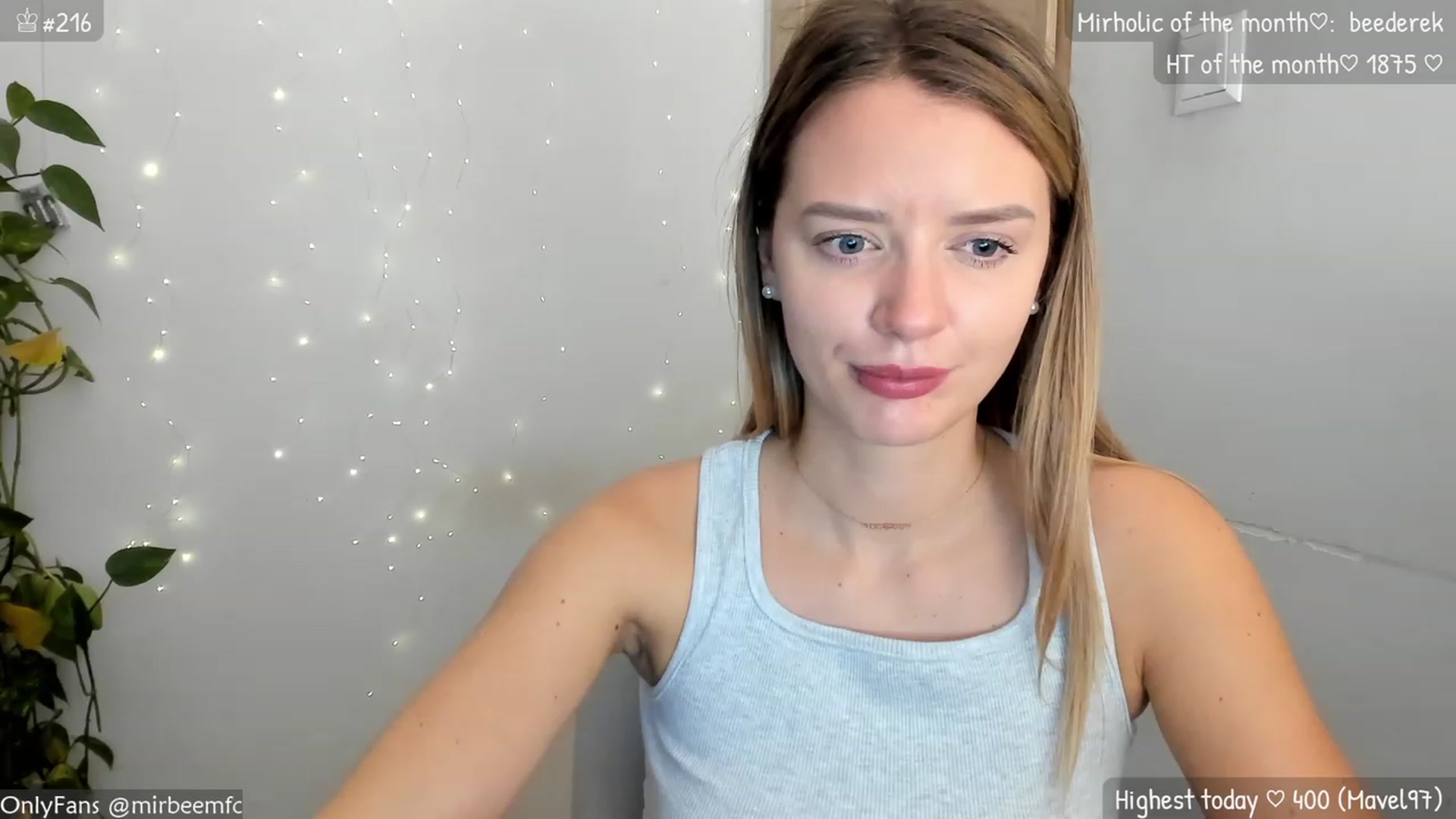 Gallery image thumbnail from MirBee's myfreecams stream on, 11/06/2023, 21:36 image 8 of 20