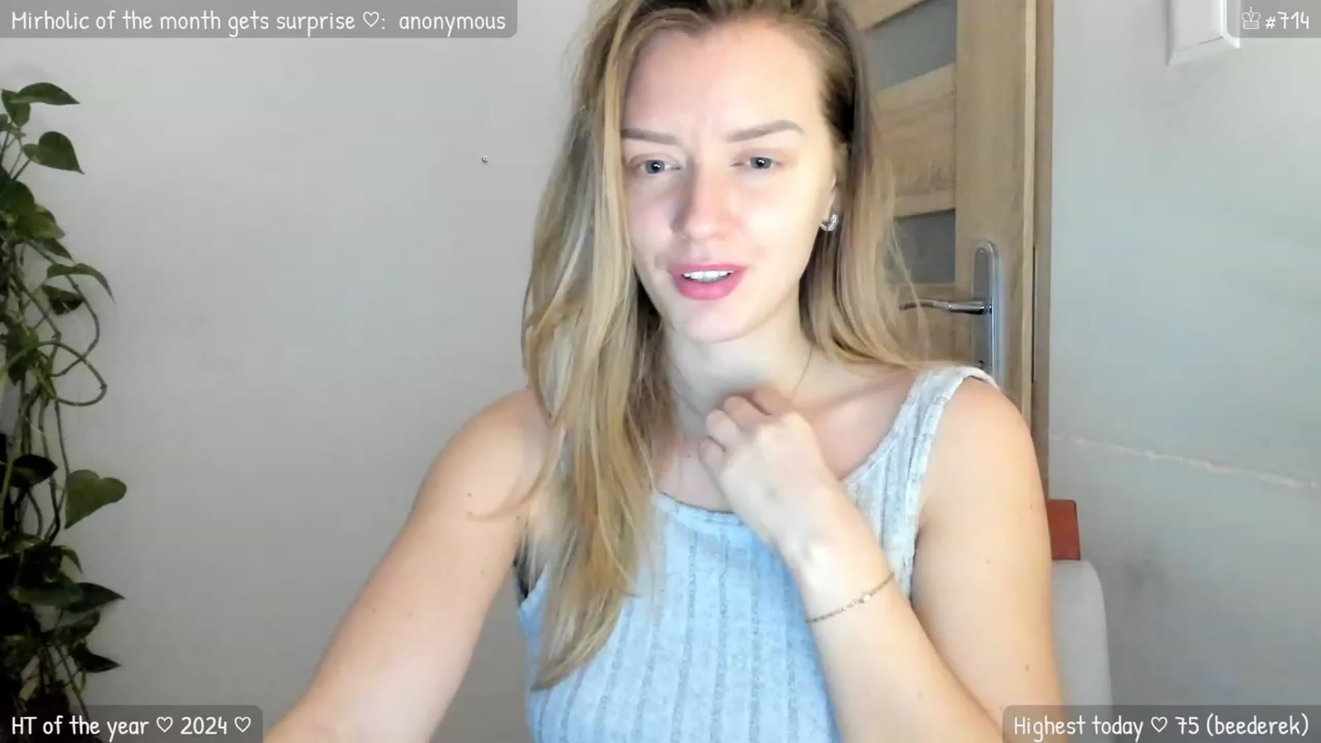 Gallery image thumbnail from MirBee's myfreecams stream on, 01/08/2024, 01:42 image 4 of 20