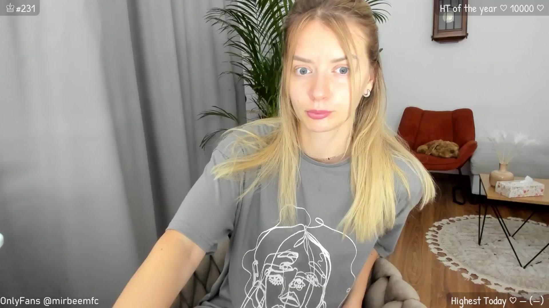 Gallery image thumbnail from MirBee's myfreecams stream on, 07/17/2024, 02:07 image 1 of 20