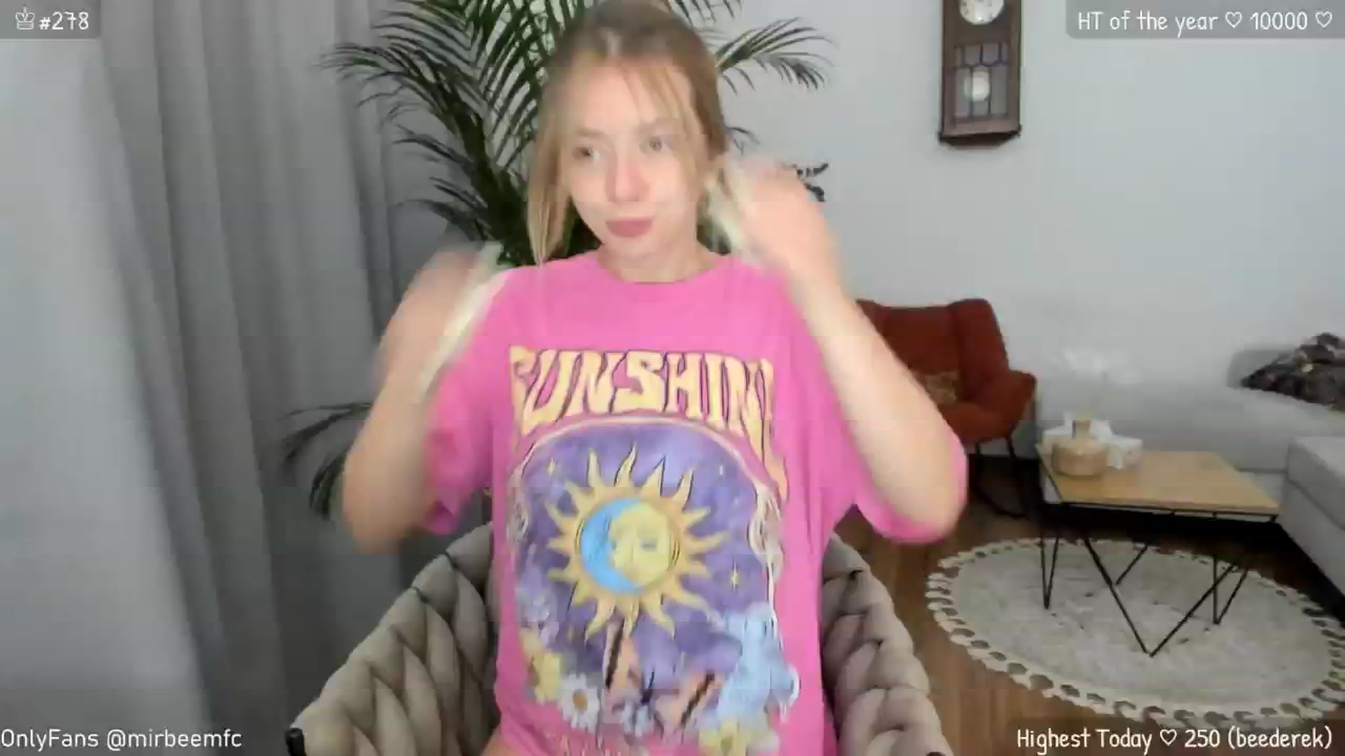 Gallery image thumbnail from MirBee's myfreecams stream on, 07/25/2024, 01:50 image 2 of 20