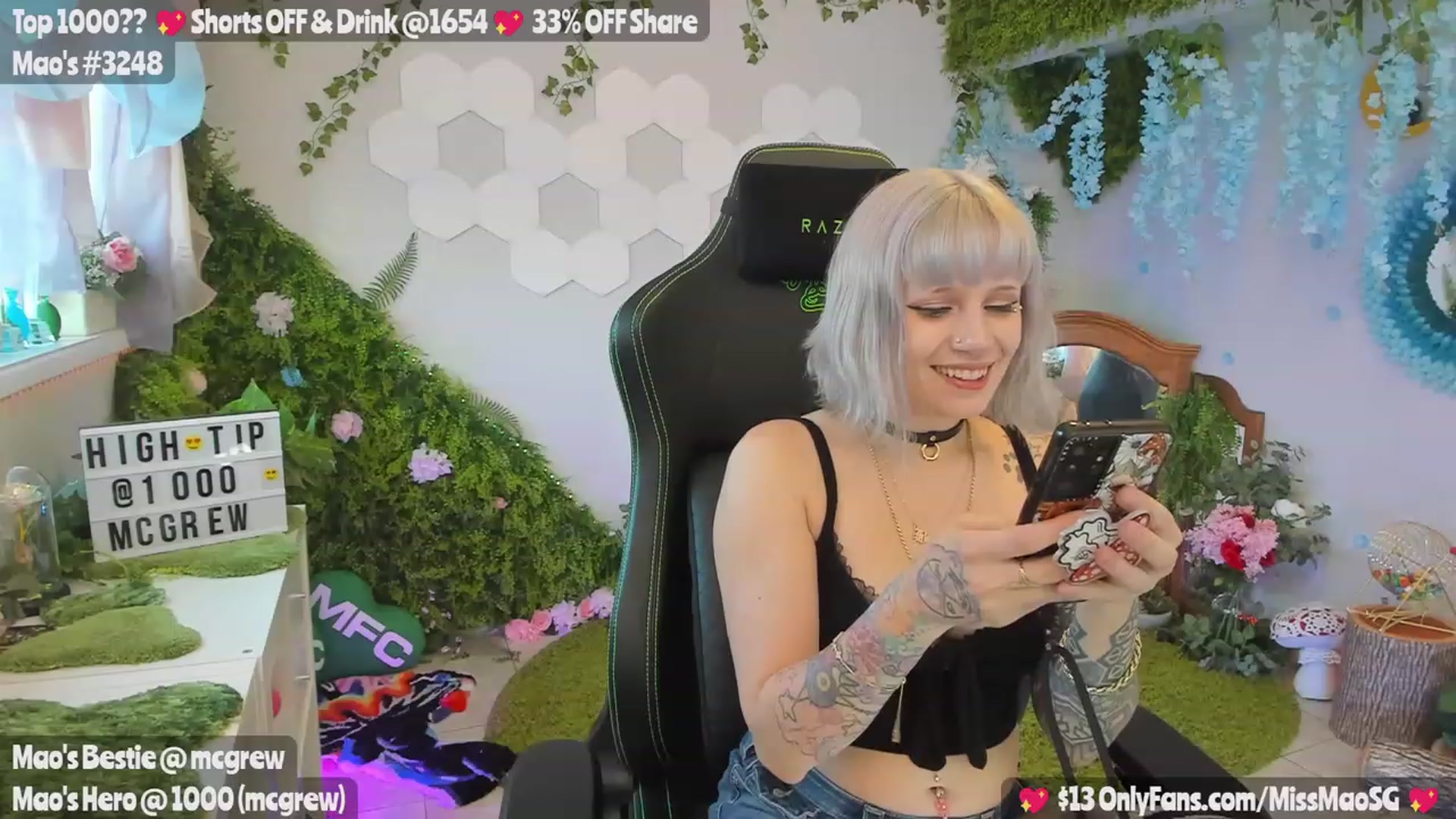 Gallery image thumbnail from MissMao's myfreecams stream on, 07/07/2023, 02:44 image 14 of 20