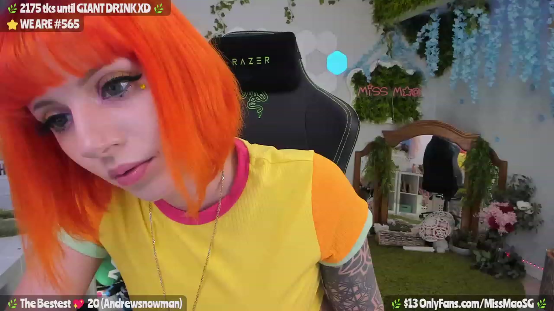 Gallery image thumbnail from MissMao's myfreecams stream on, 08/09/2023, 03:42 image 15 of 20