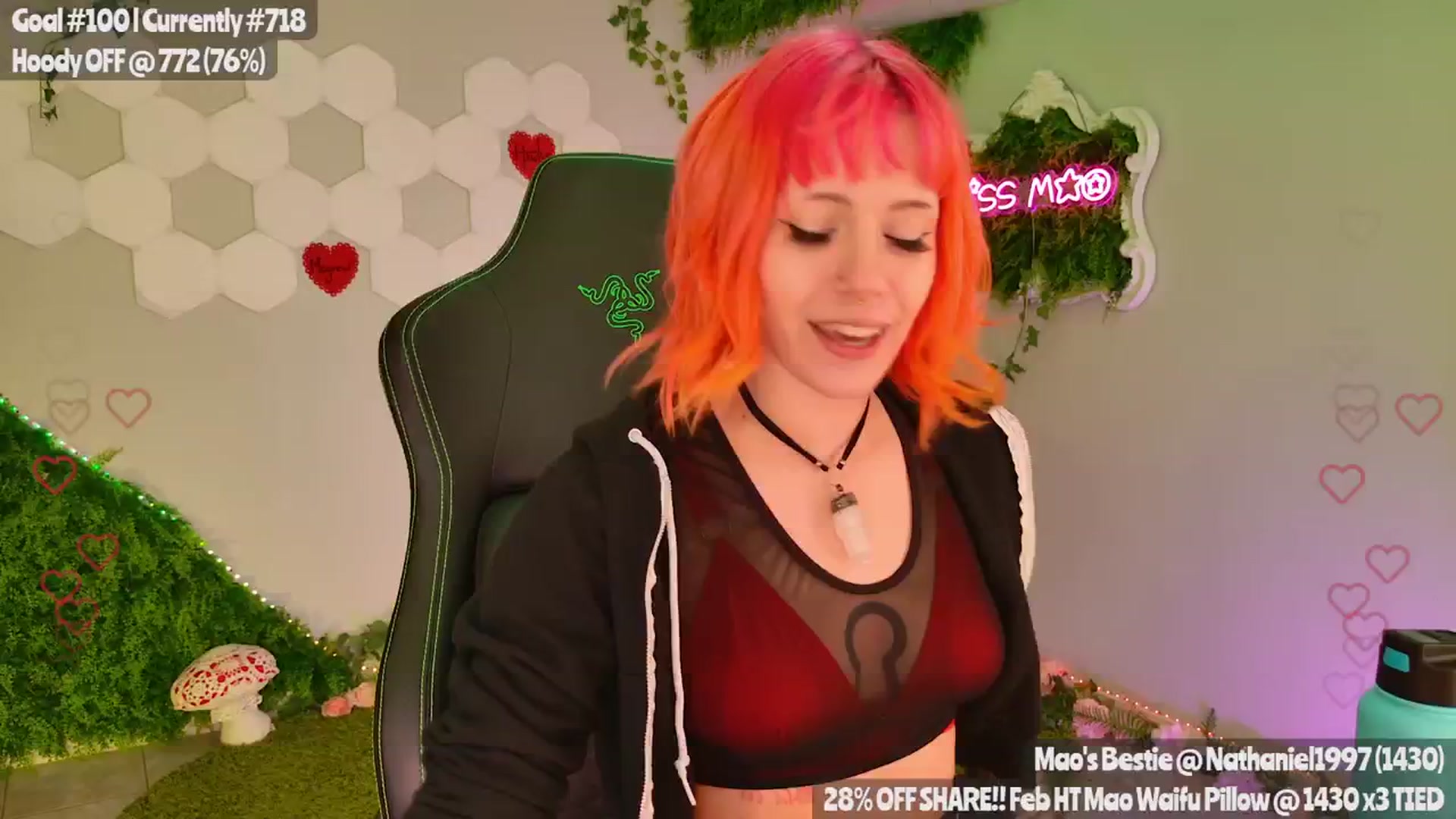 Gallery image thumbnail from MissMao's myfreecams stream on, 02/08/2024, 02:50 image 16 of 20
