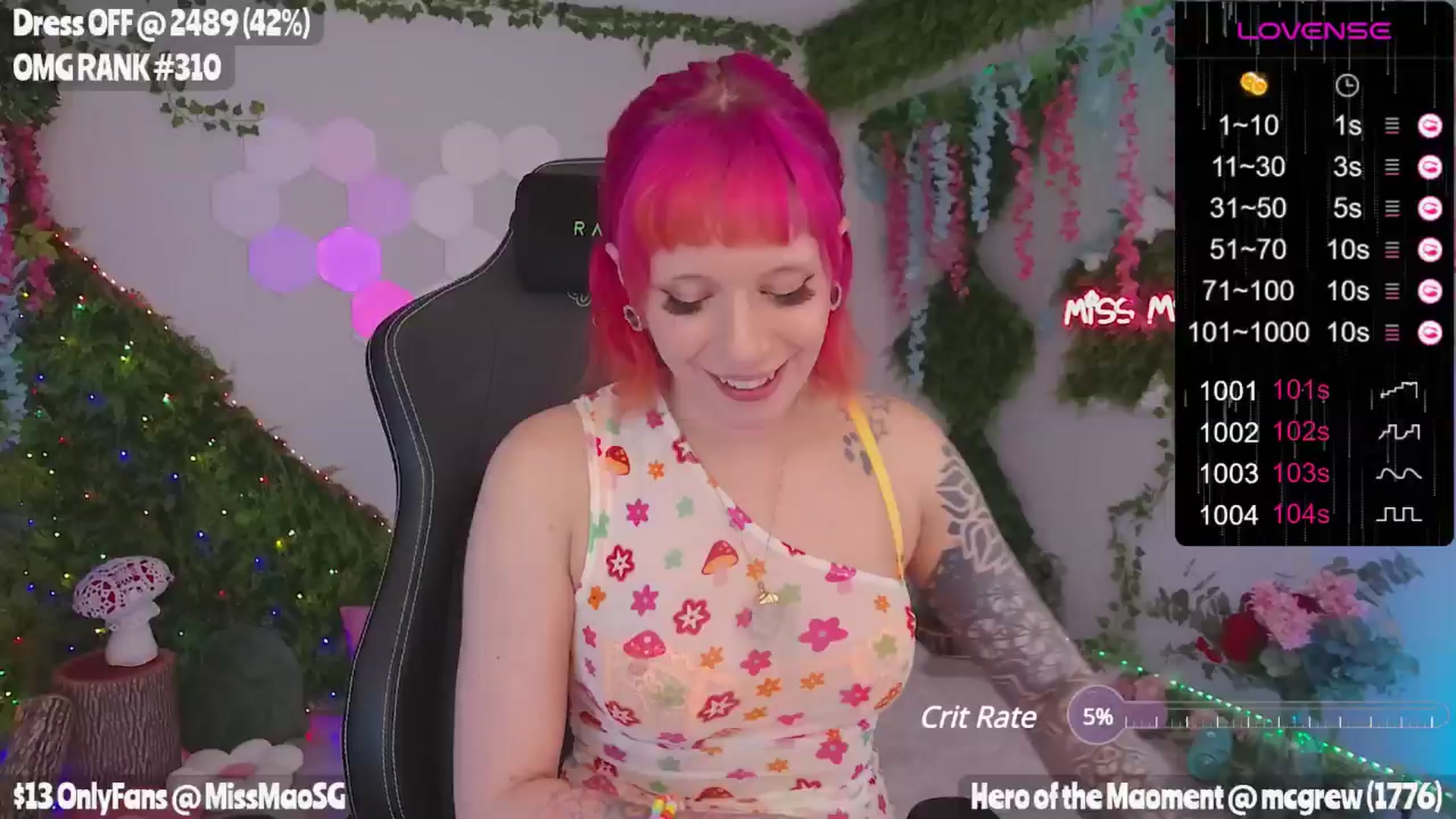 Gallery image thumbnail from MissMao's myfreecams stream on, 05/10/2024, 05:42 image 16 of 20