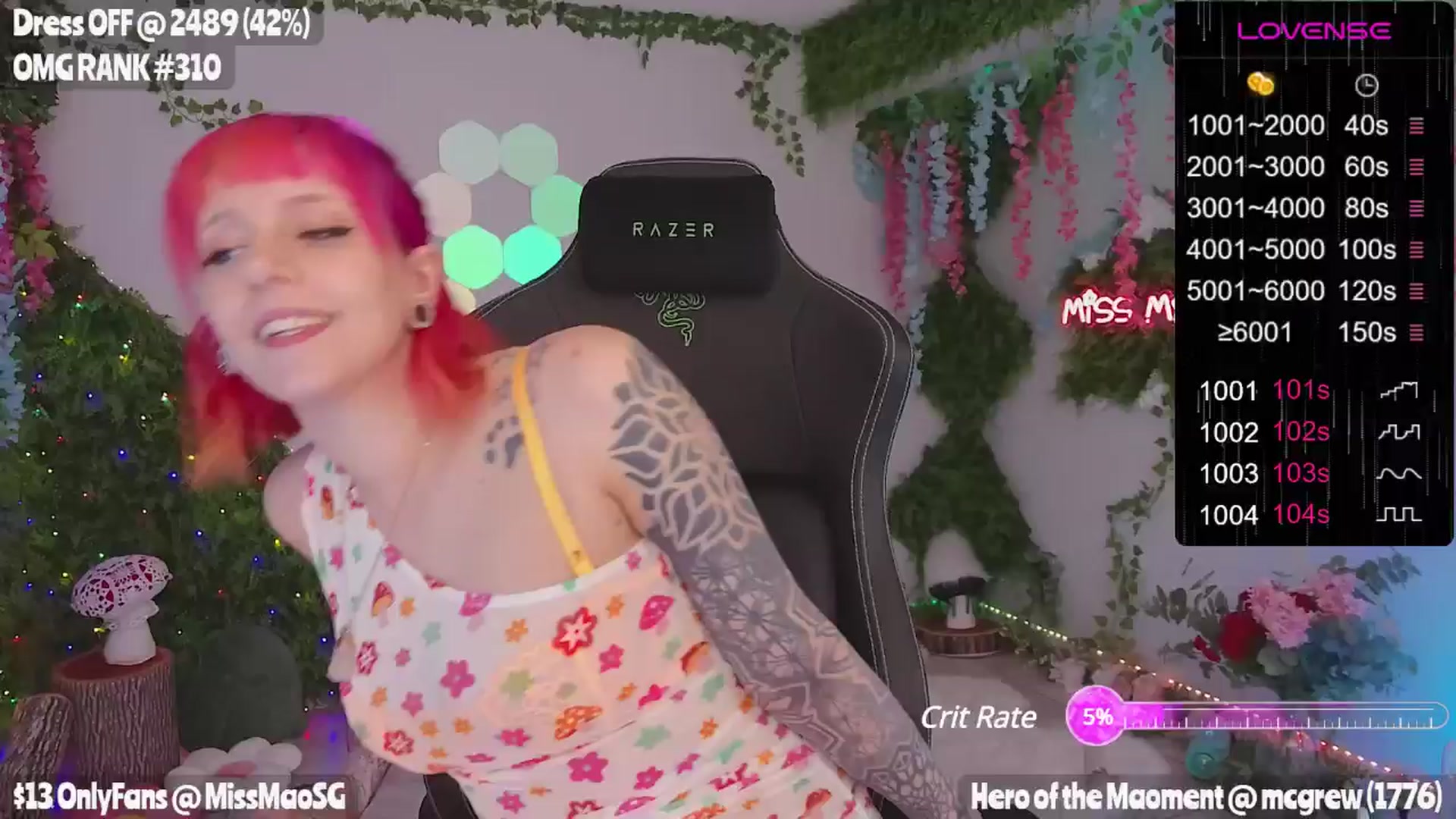 Gallery image thumbnail from MissMao's myfreecams stream on, 05/10/2024, 05:42 image 20 of 20