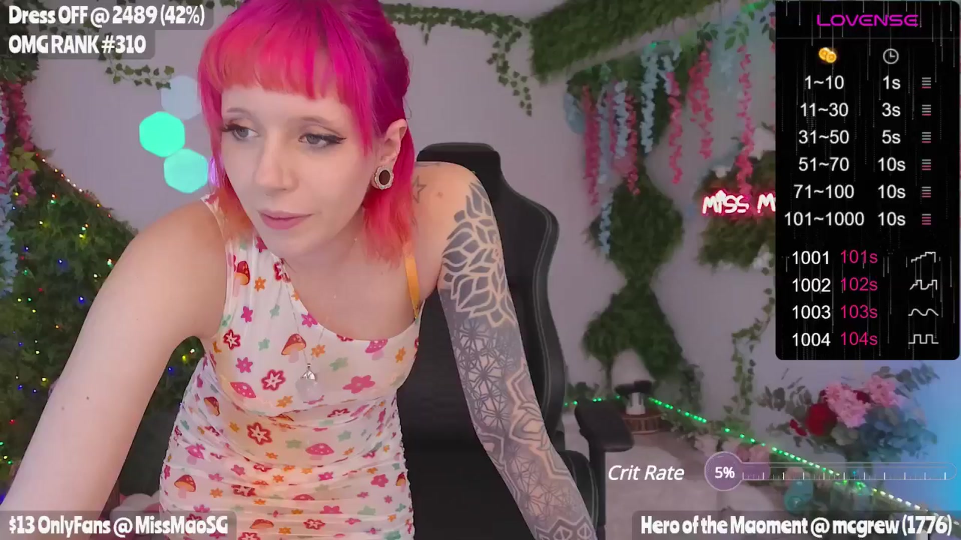 Gallery image thumbnail from MissMao's myfreecams stream on, 05/10/2024, 05:42 image 18 of 20