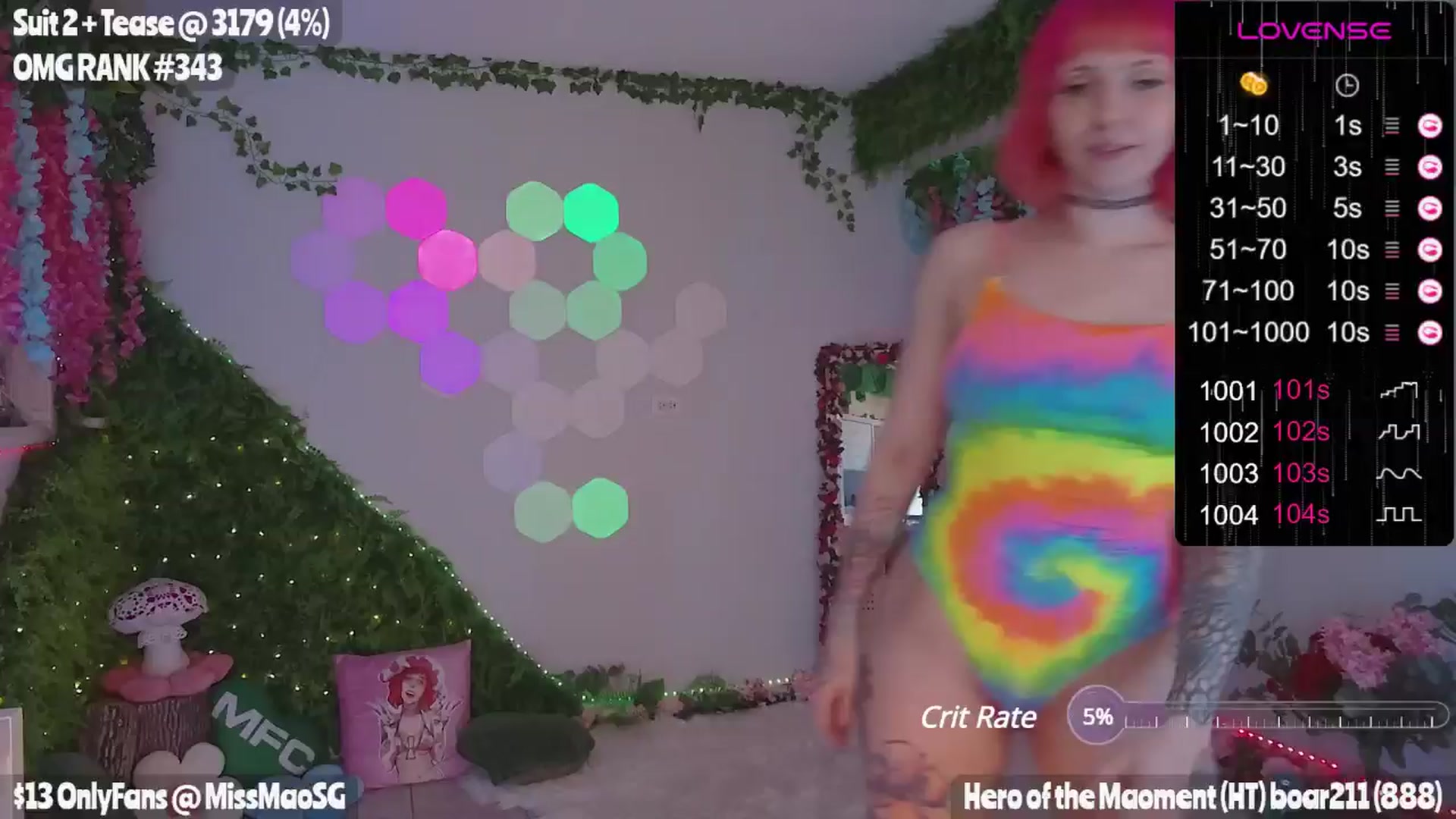 Gallery image thumbnail from MissMao's myfreecams stream on, 05/11/2024, 04:44 image 18 of 20