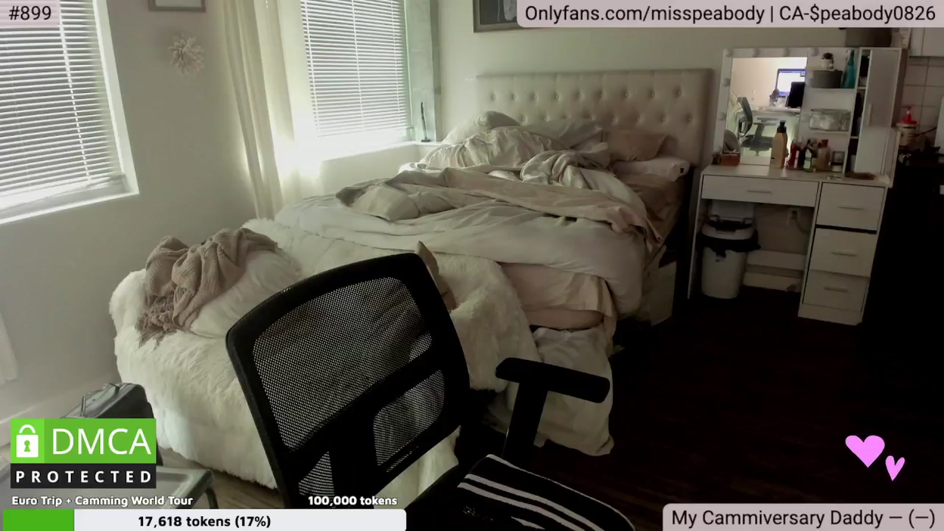 Gallery image thumbnail from MissPeabody's myfreecams stream on, 08/26/2024, 24:25 image 2 of 20