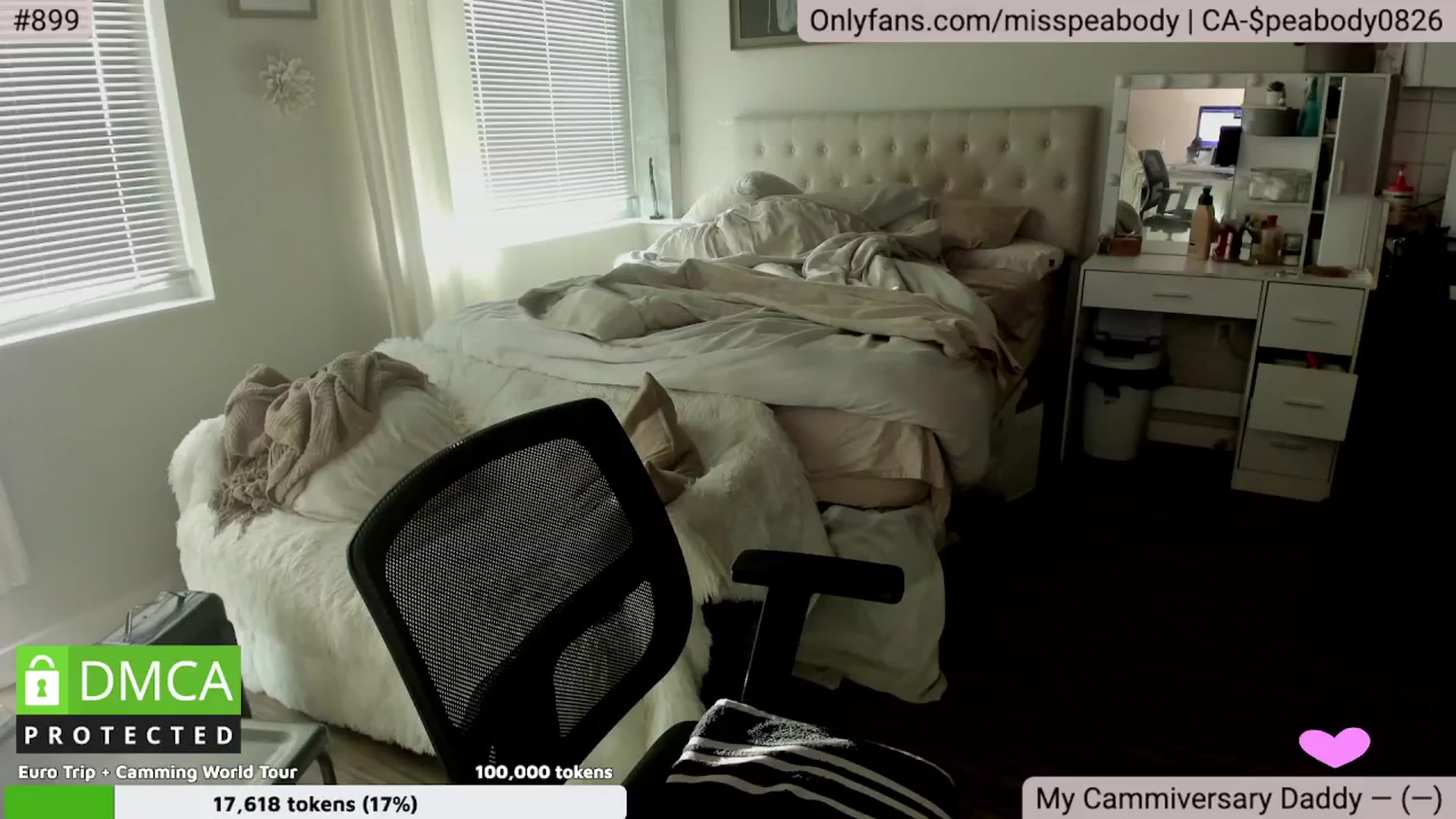 Gallery image thumbnail from MissPeabody's myfreecams stream on, 08/26/2024, 24:25 image 1 of 20