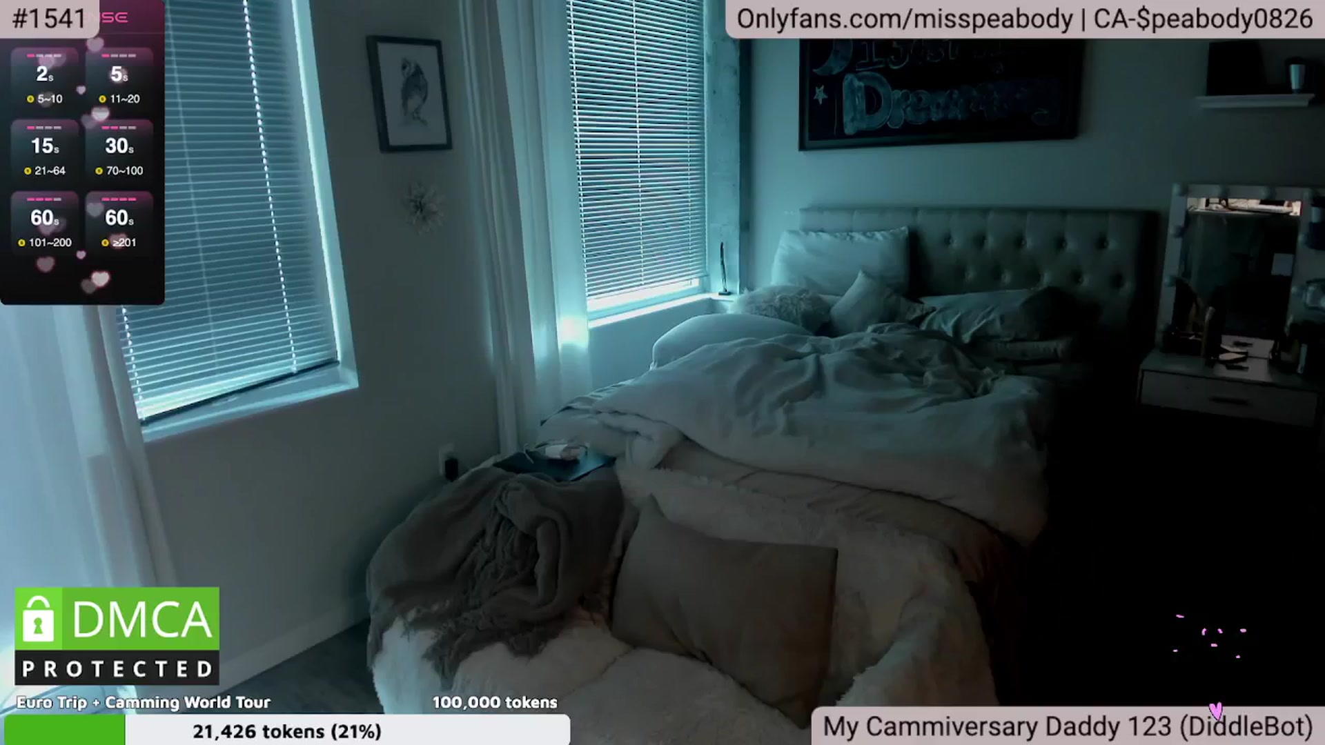 Gallery image thumbnail from MissPeabody's myfreecams stream on, 09/02/2024, 21:14 image 1 of 20