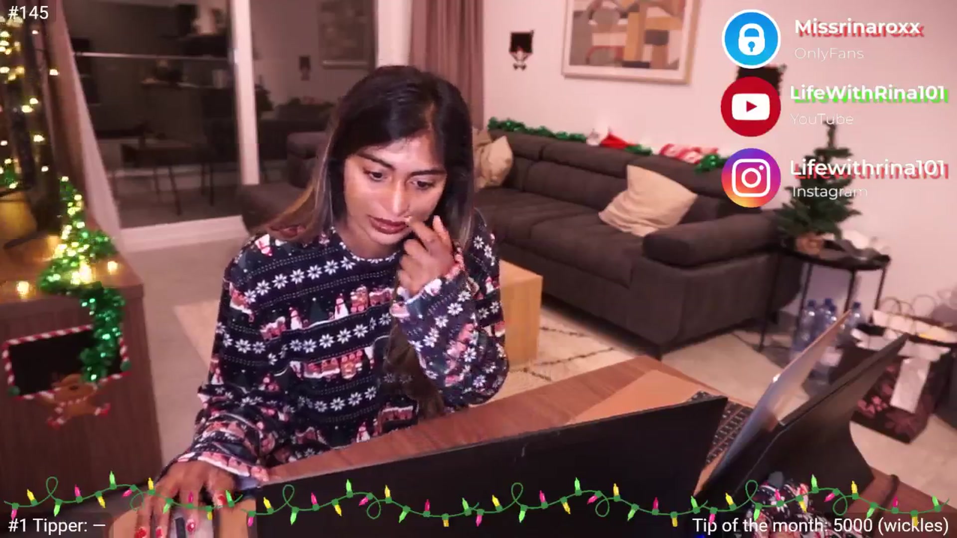 Gallery image thumbnail from Missrinaroxx's myfreecams stream on, 12/22/2024, 05:04 image 5 of 20