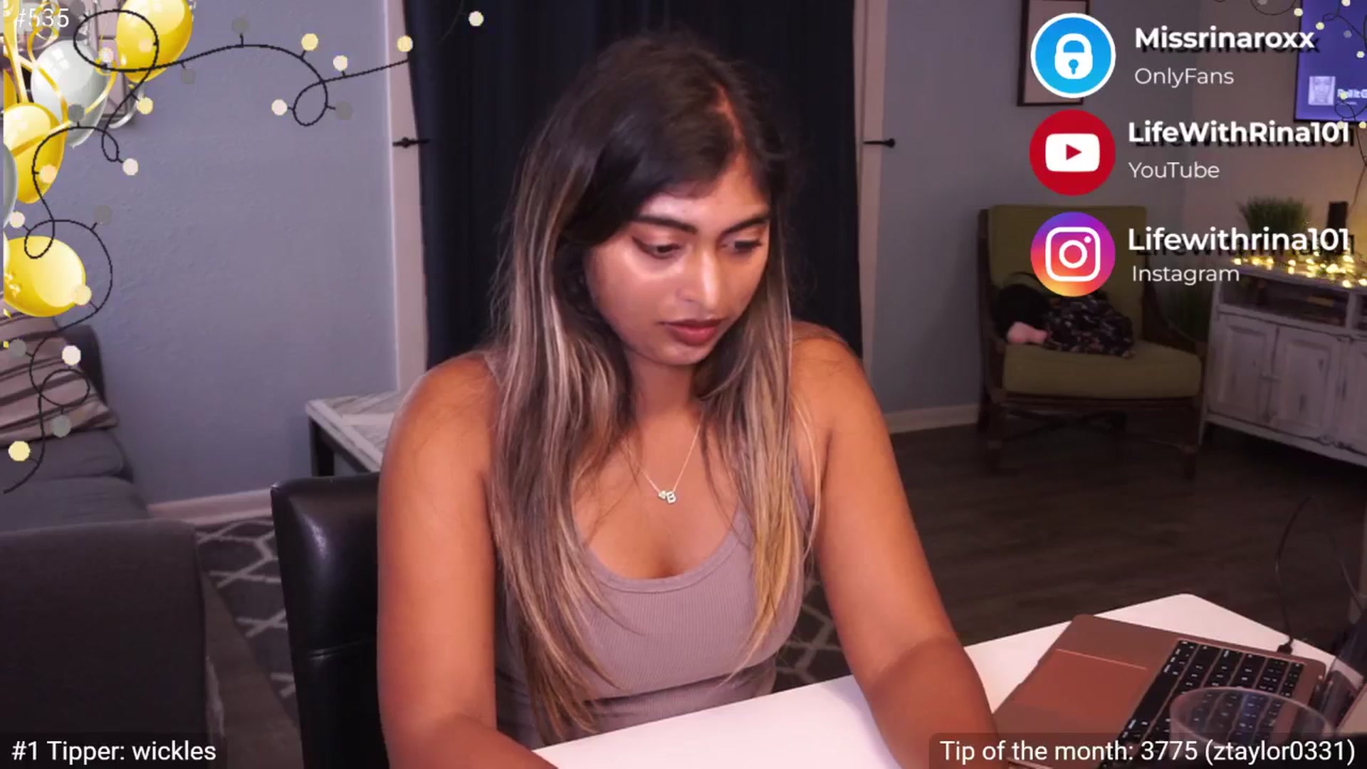 Gallery image thumbnail from Missrinaroxx's myfreecams stream on, 01/08/2025, 24:02 image 4 of 20