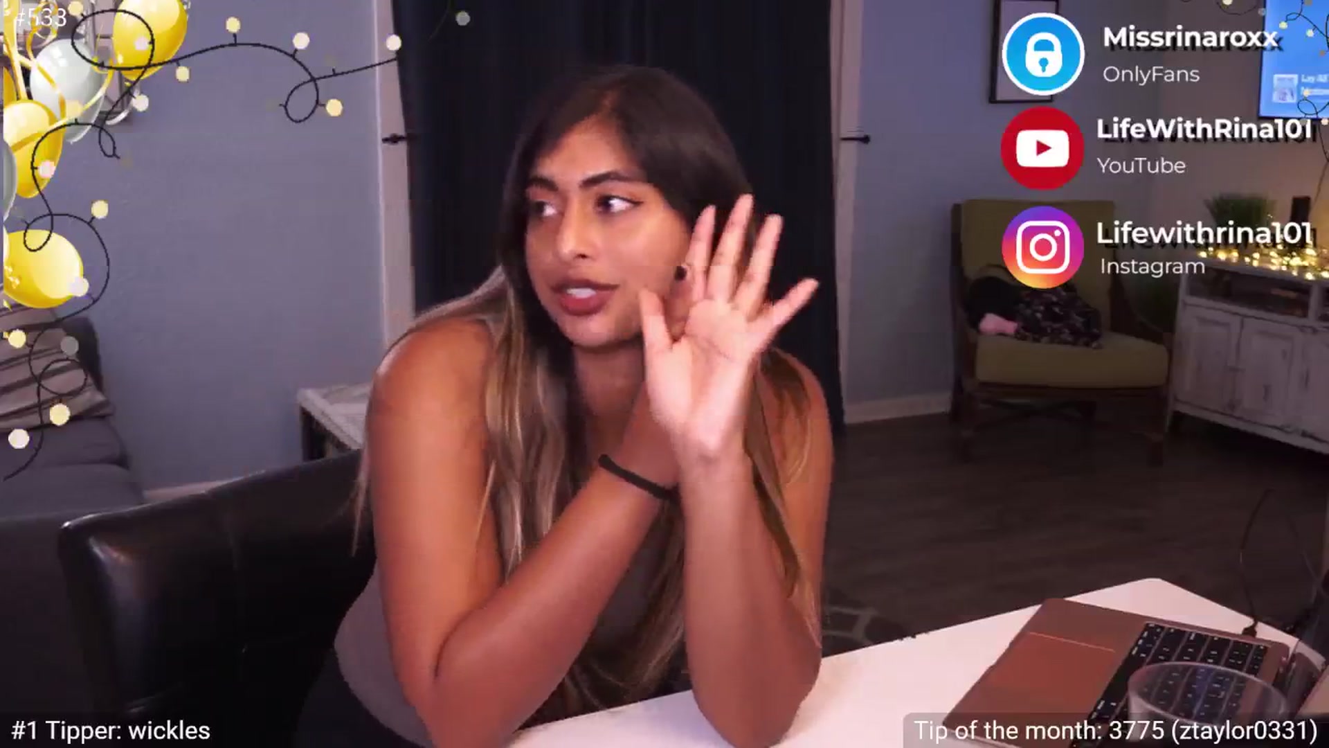 Gallery image thumbnail from Missrinaroxx's myfreecams stream on, 01/08/2025, 24:02 image 6 of 20