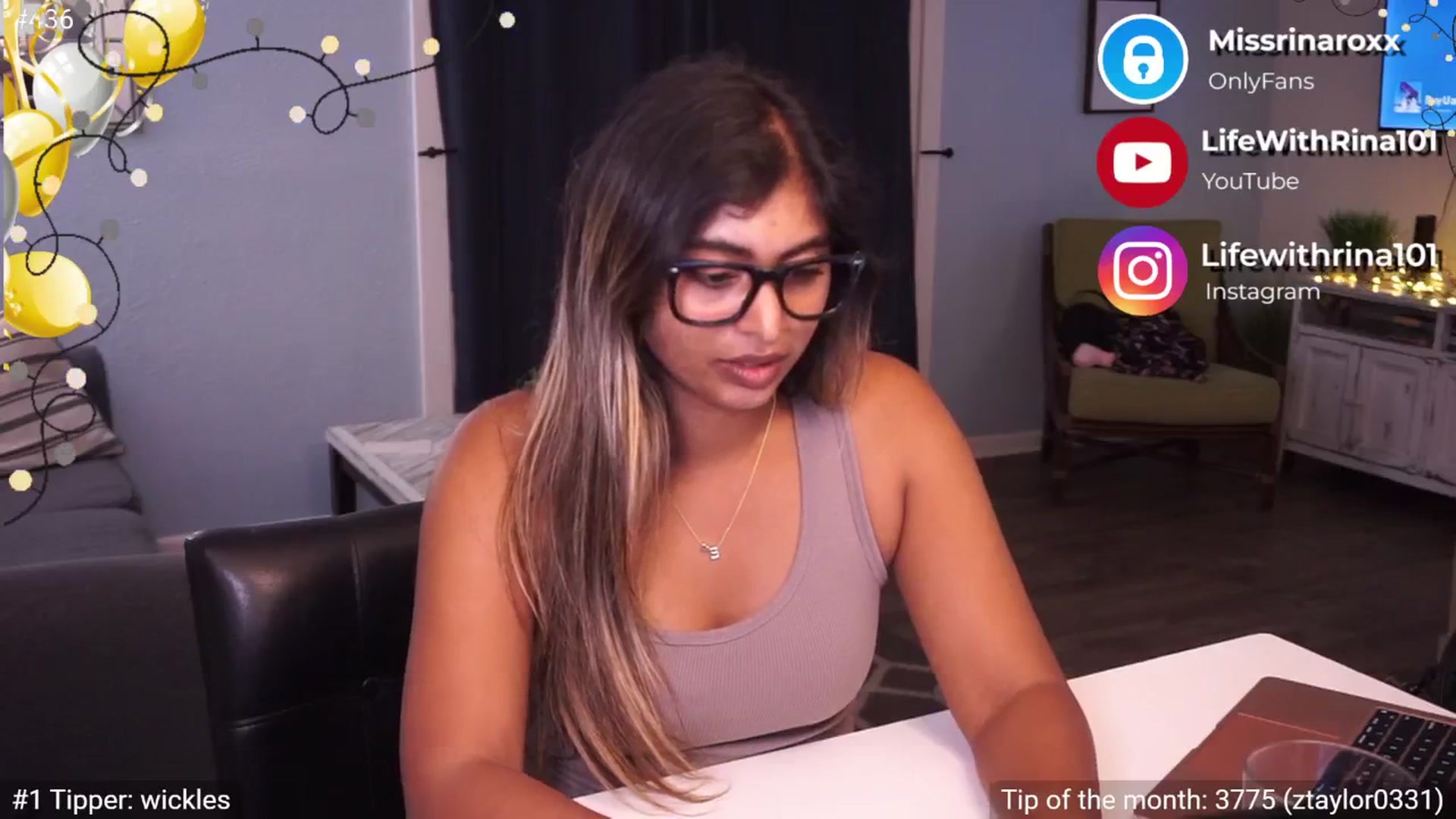 Gallery image thumbnail from Missrinaroxx's myfreecams stream on, 01/08/2025, 24:02 image 17 of 20