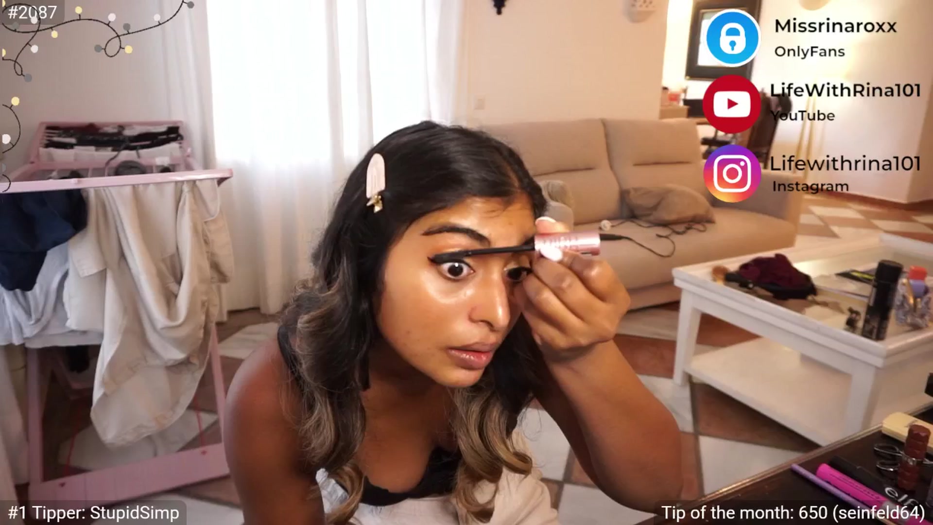 Gallery image thumbnail from Missrinaroxx's myfreecams stream on, 04/25/2025, 19:11 image 9 of 20