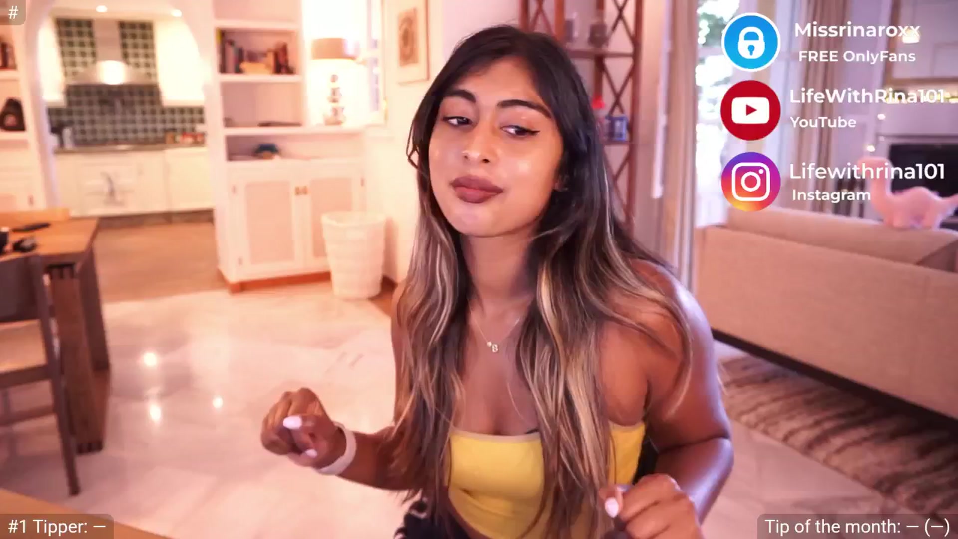Gallery image thumbnail from Missrinaroxx's myfreecams stream on, 05/01/2025, 20:44 image 1 of 20