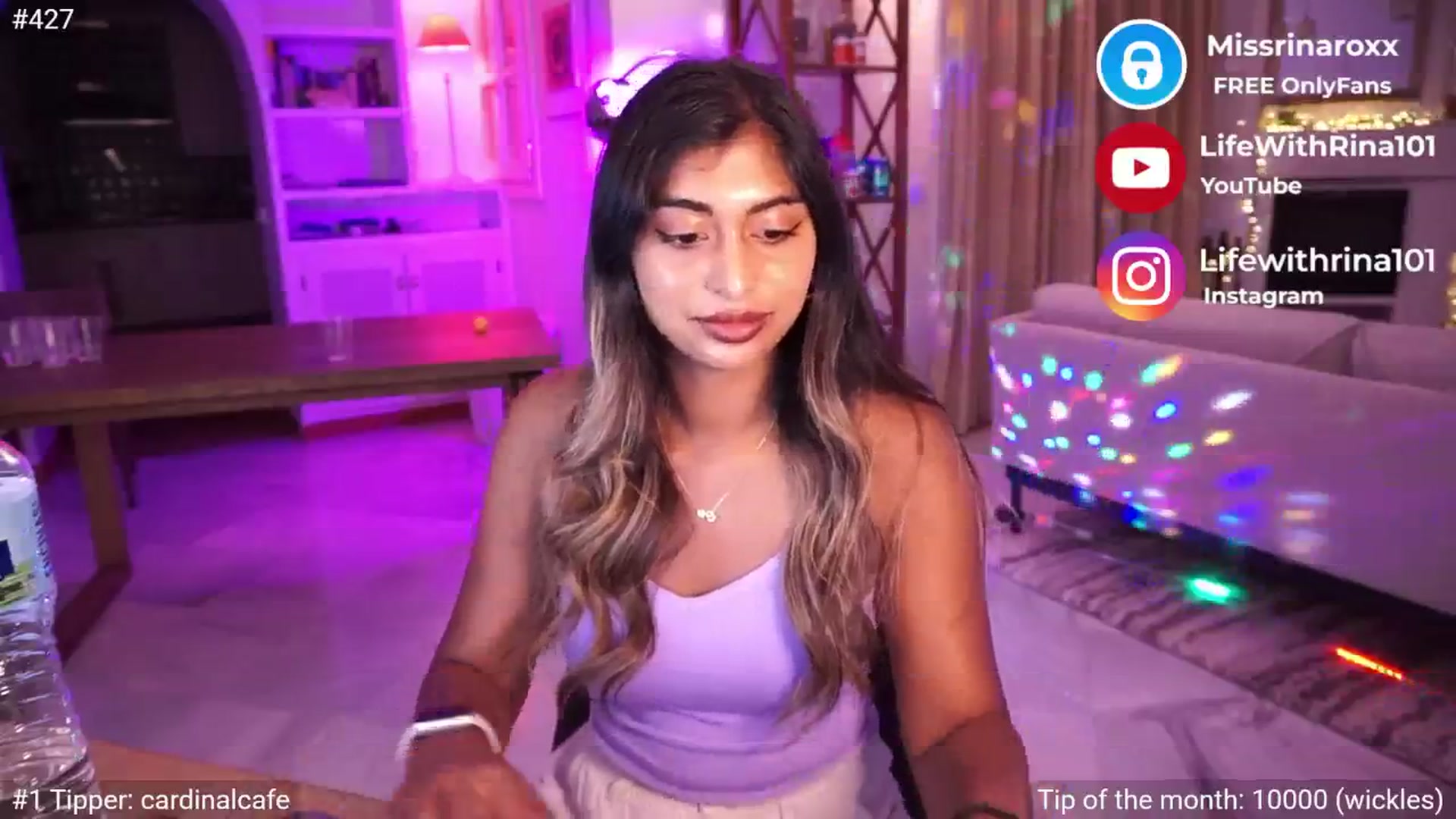 Gallery image thumbnail from Missrinaroxx's myfreecams stream on, 05/05/2025, 21:05 image 13 of 20