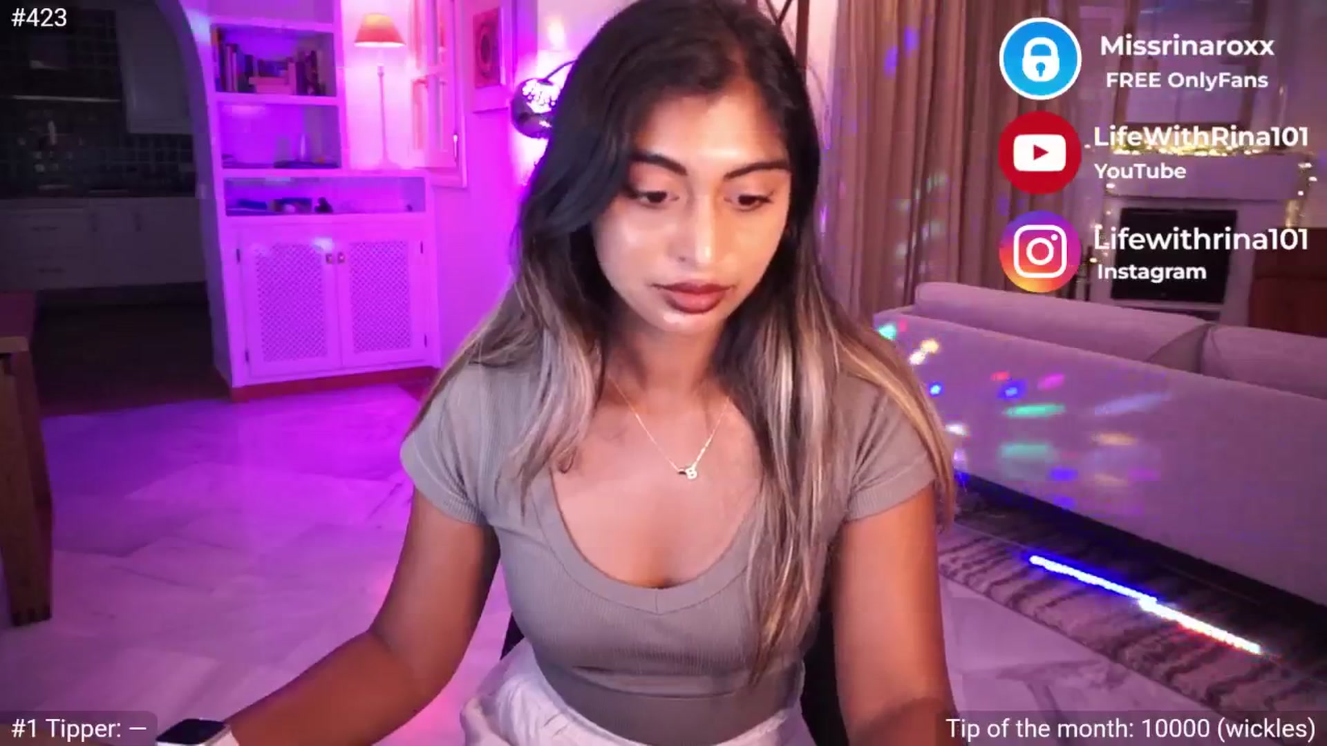 Gallery image thumbnail from Missrinaroxx's myfreecams stream on, 05/08/2025, 20:34 image 7 of 20