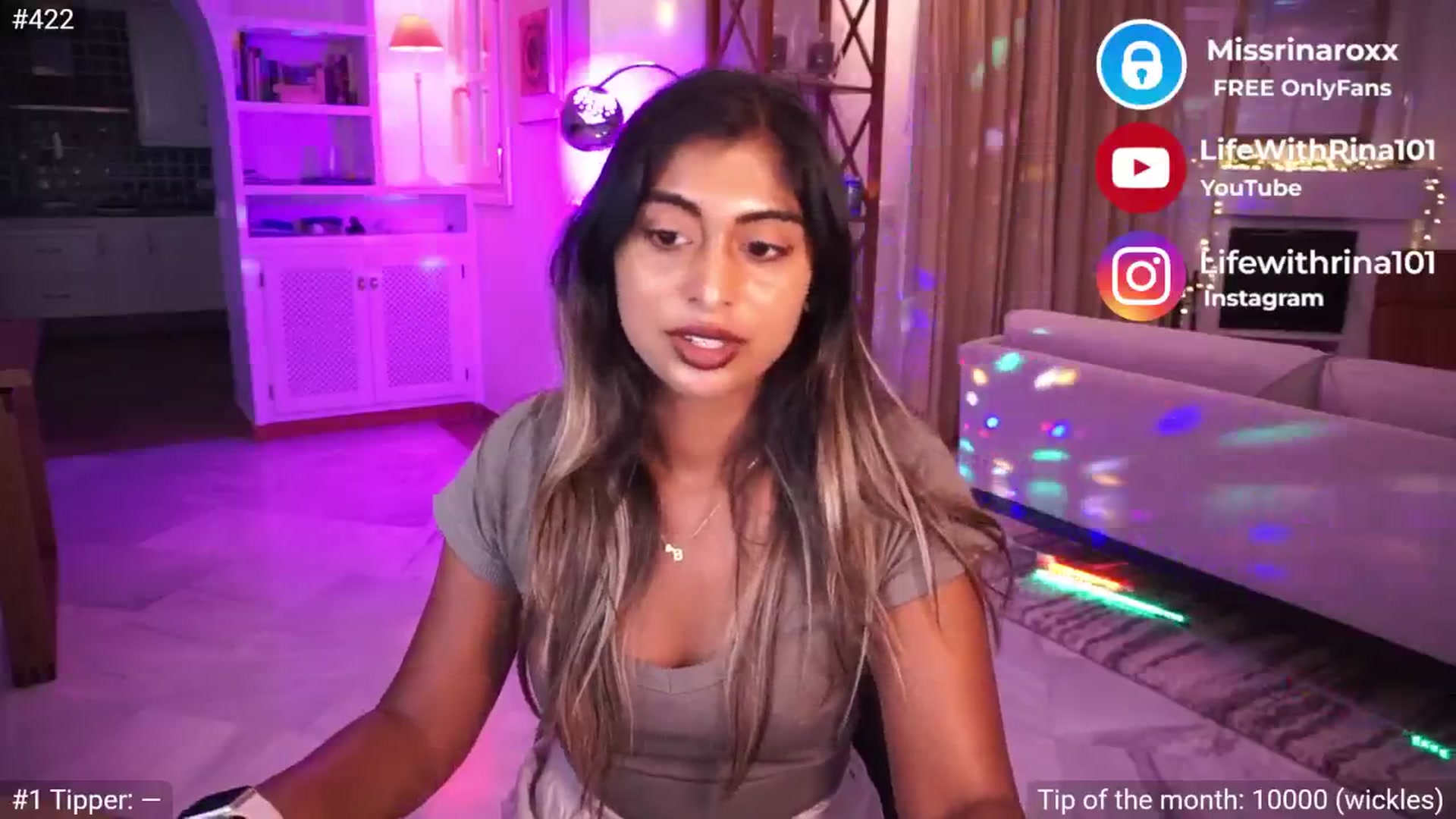 Gallery image thumbnail from Missrinaroxx's myfreecams stream on, 05/08/2025, 20:34 image 6 of 20