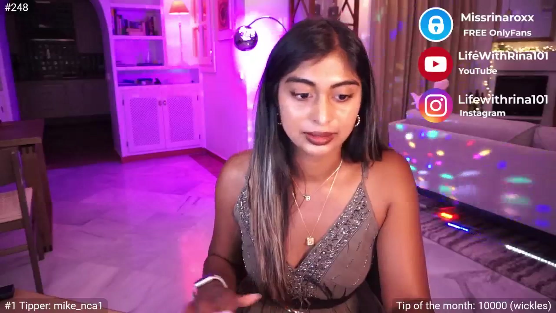 Gallery image thumbnail from Missrinaroxx's myfreecams stream on, 05/09/2025, 21:23 image 15 of 20