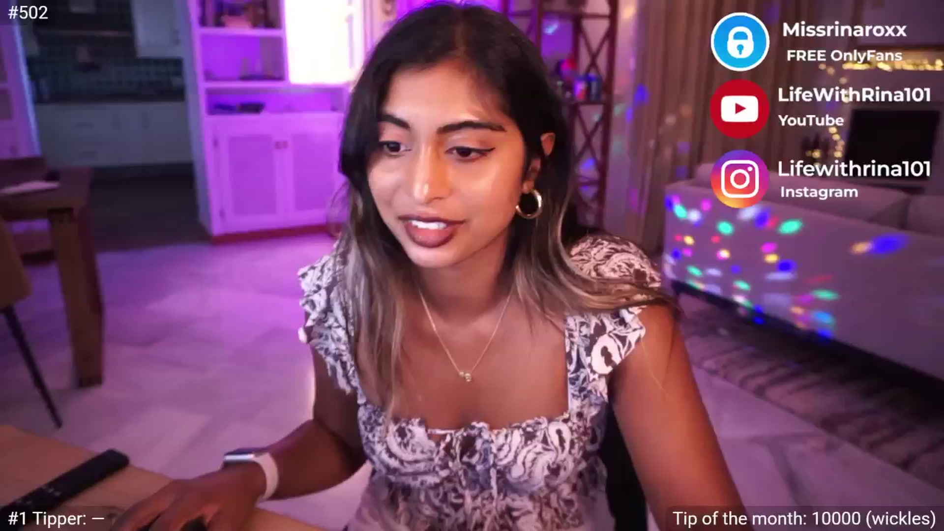 Gallery image thumbnail from Missrinaroxx's myfreecams stream on, 05/20/2025, 18:10 image 2 of 20