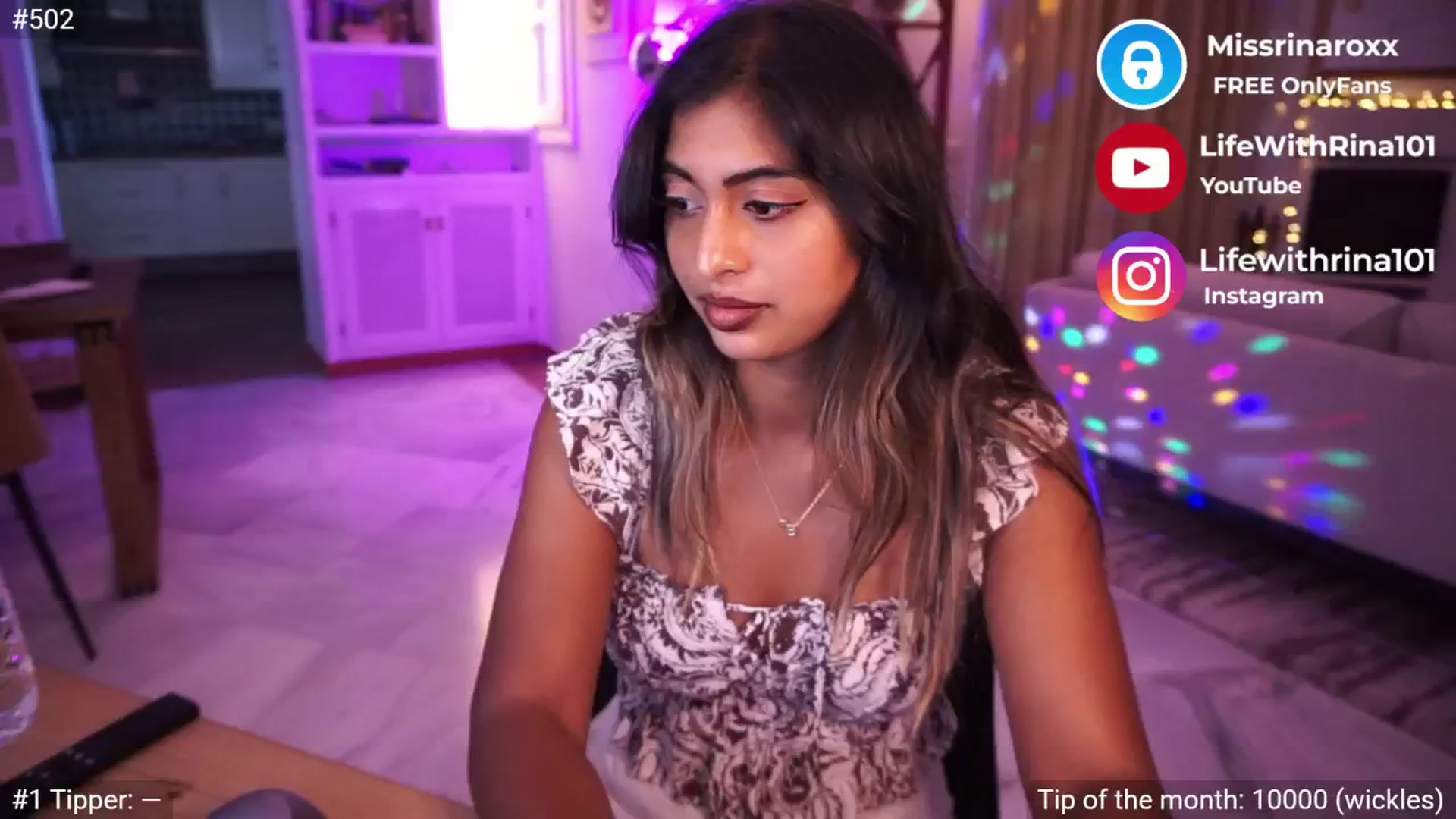 Gallery image thumbnail from Missrinaroxx's myfreecams stream on, 05/20/2025, 18:10 image 6 of 20
