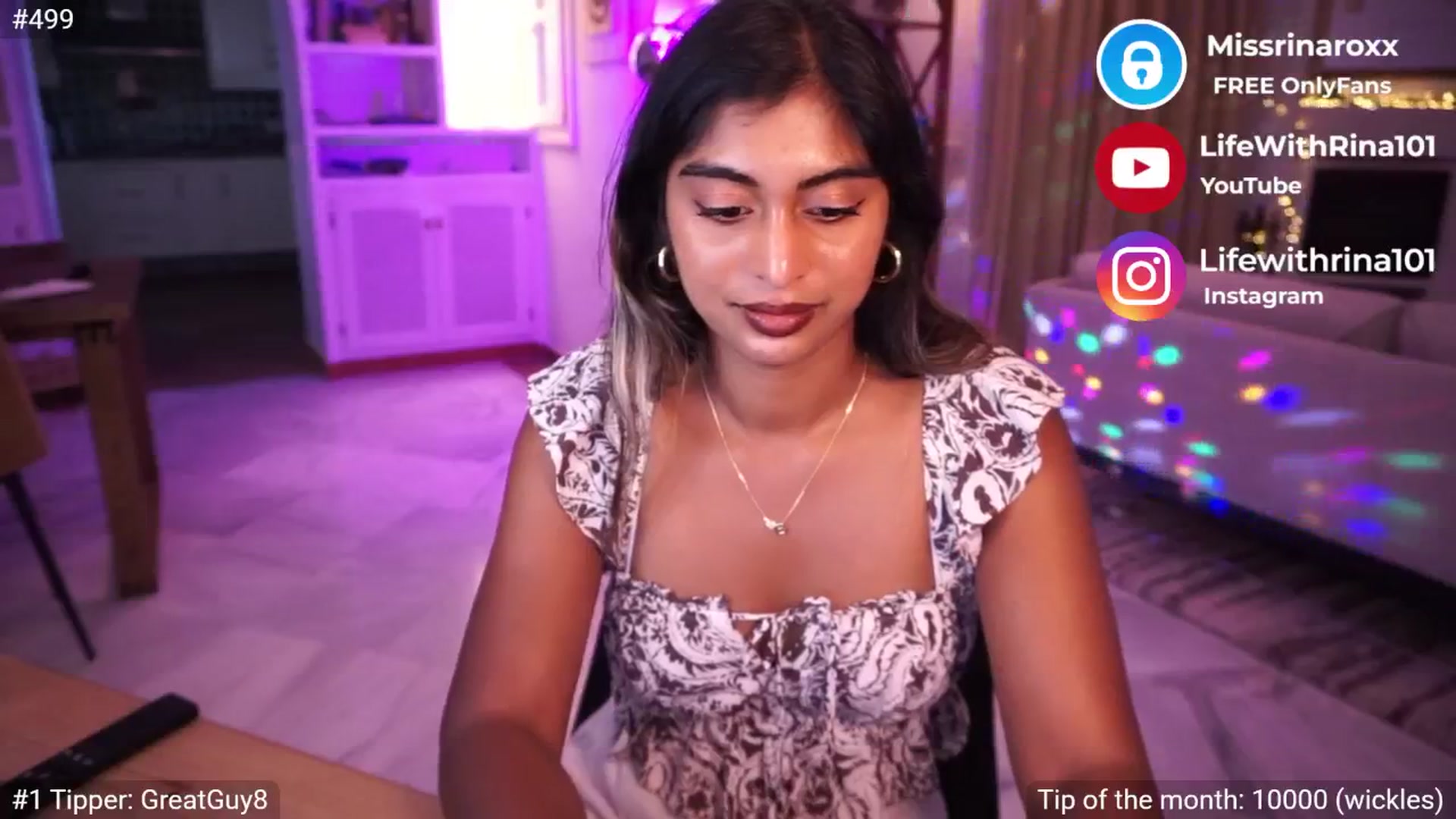 Gallery image thumbnail from Missrinaroxx's myfreecams stream on, 05/20/2025, 19:07 image 8 of 20