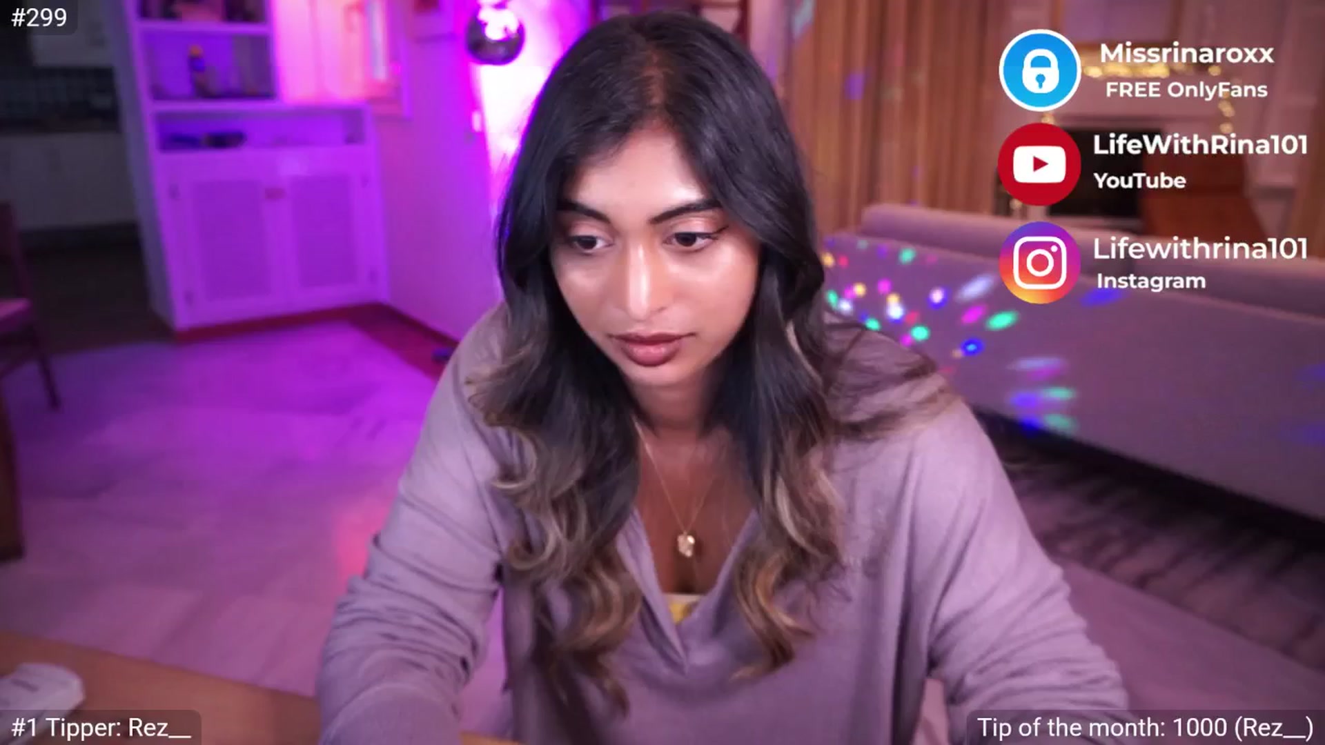 Gallery image thumbnail from Missrinaroxx's myfreecams stream on, 06/01/2025, 20:11 image 4 of 20