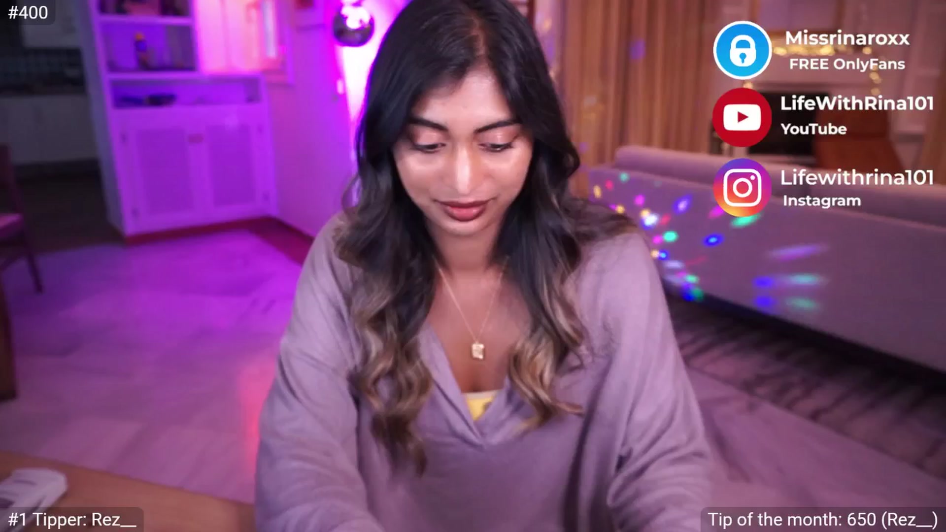 Gallery image thumbnail from Missrinaroxx's myfreecams stream on, 06/01/2025, 20:11 image 2 of 20