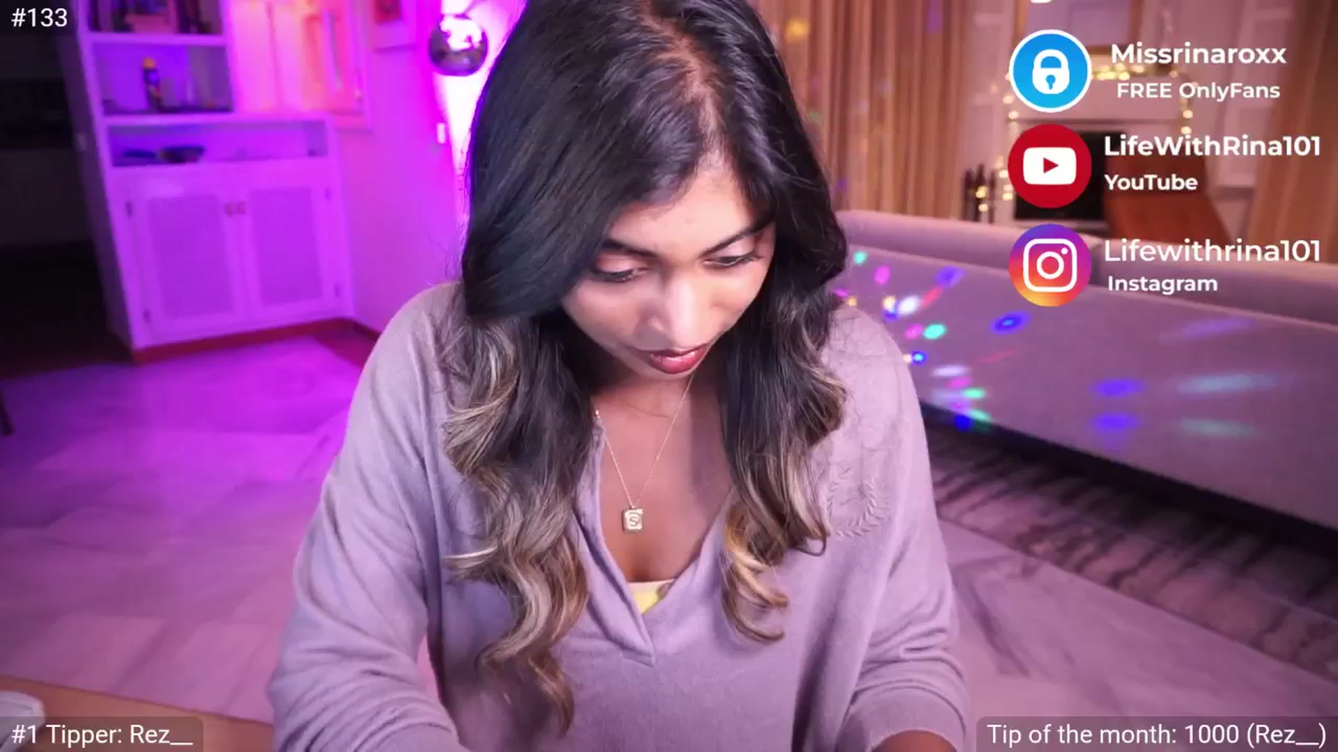 Gallery image thumbnail from Missrinaroxx's myfreecams stream on, 06/01/2025, 20:11 image 13 of 20