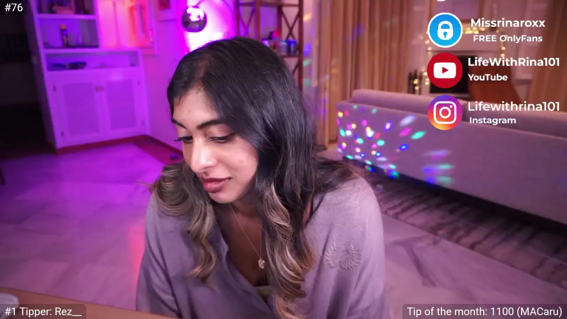 Gallery image thumbnail from Missrinaroxx's myfreecams stream on, 06/01/2025, 20:11 image 20 of 20