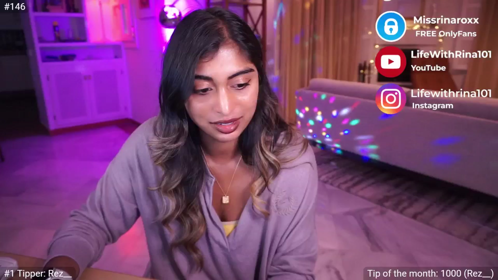 Gallery image thumbnail from Missrinaroxx's myfreecams stream on, 06/01/2025, 20:11 image 10 of 20