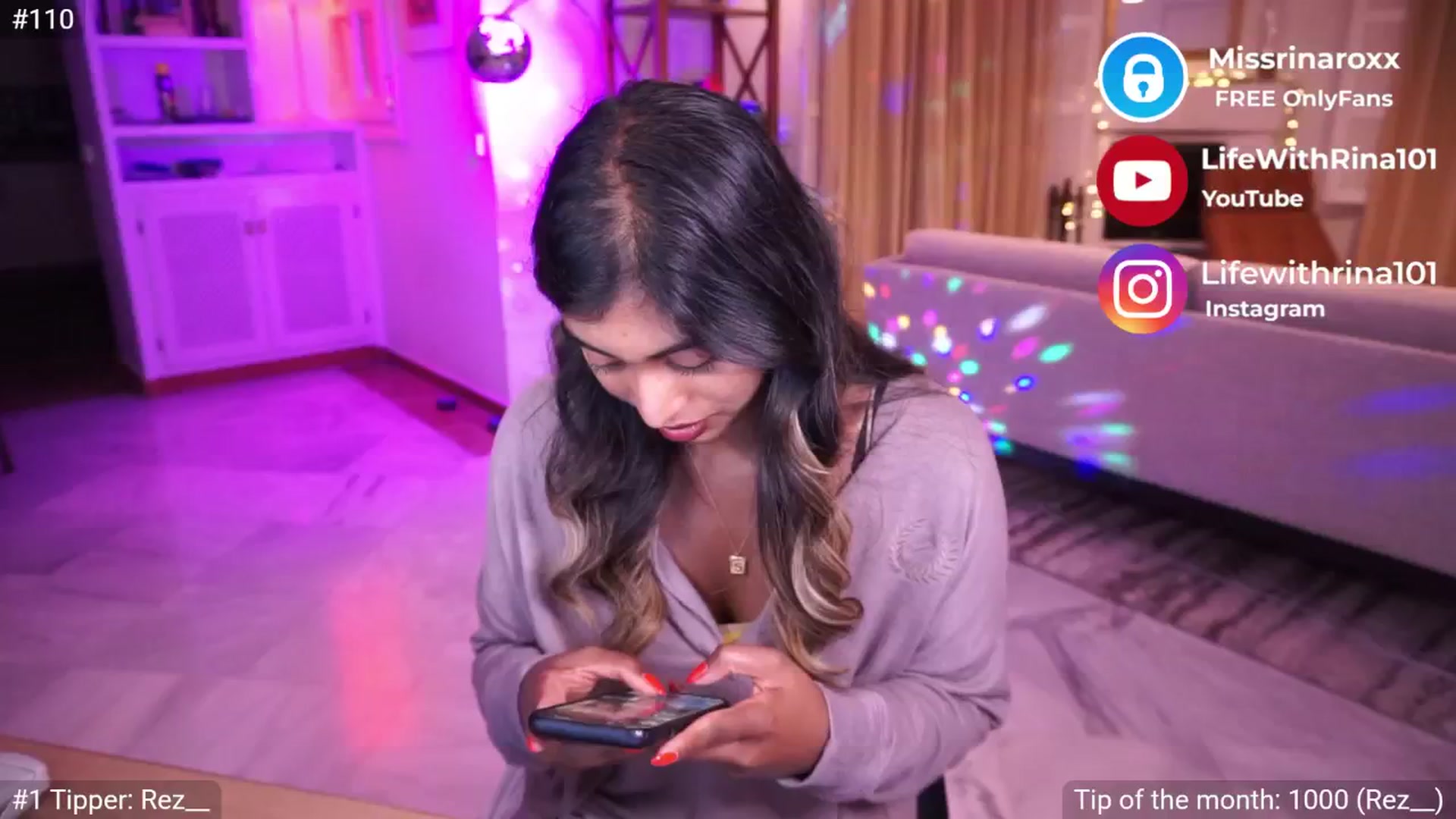 Gallery image thumbnail from Missrinaroxx's myfreecams stream on, 06/01/2025, 20:11 image 16 of 20