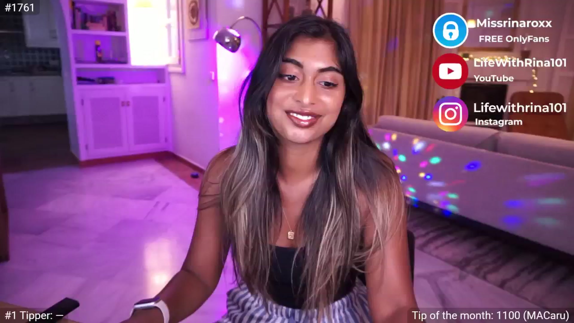Gallery image thumbnail from Missrinaroxx's myfreecams stream on, 06/12/2025, 18:35 image 1 of 20