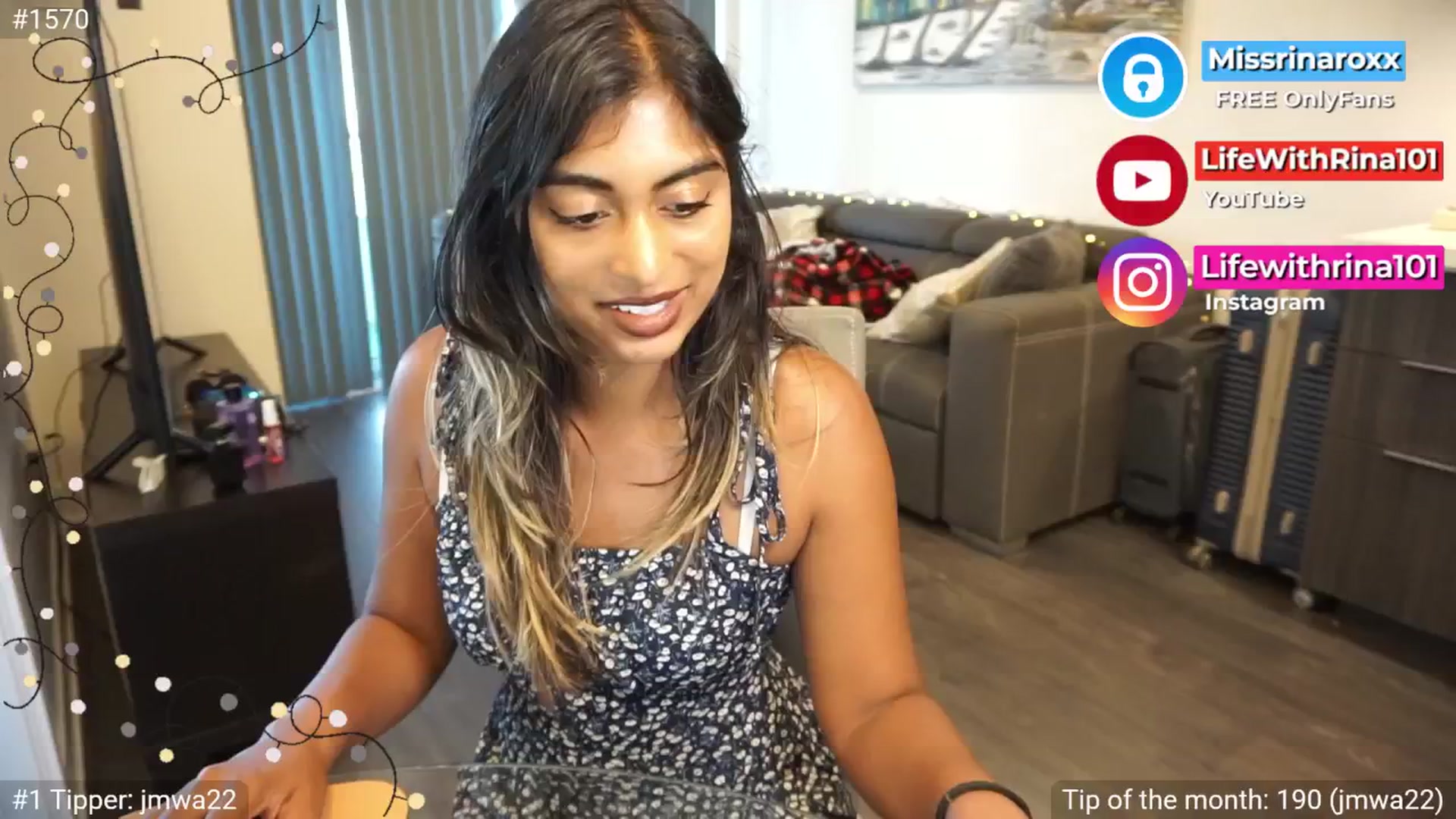 Gallery image thumbnail from Missrinaroxx's myfreecams stream on, 07/01/2025, 23:48 image 7 of 20