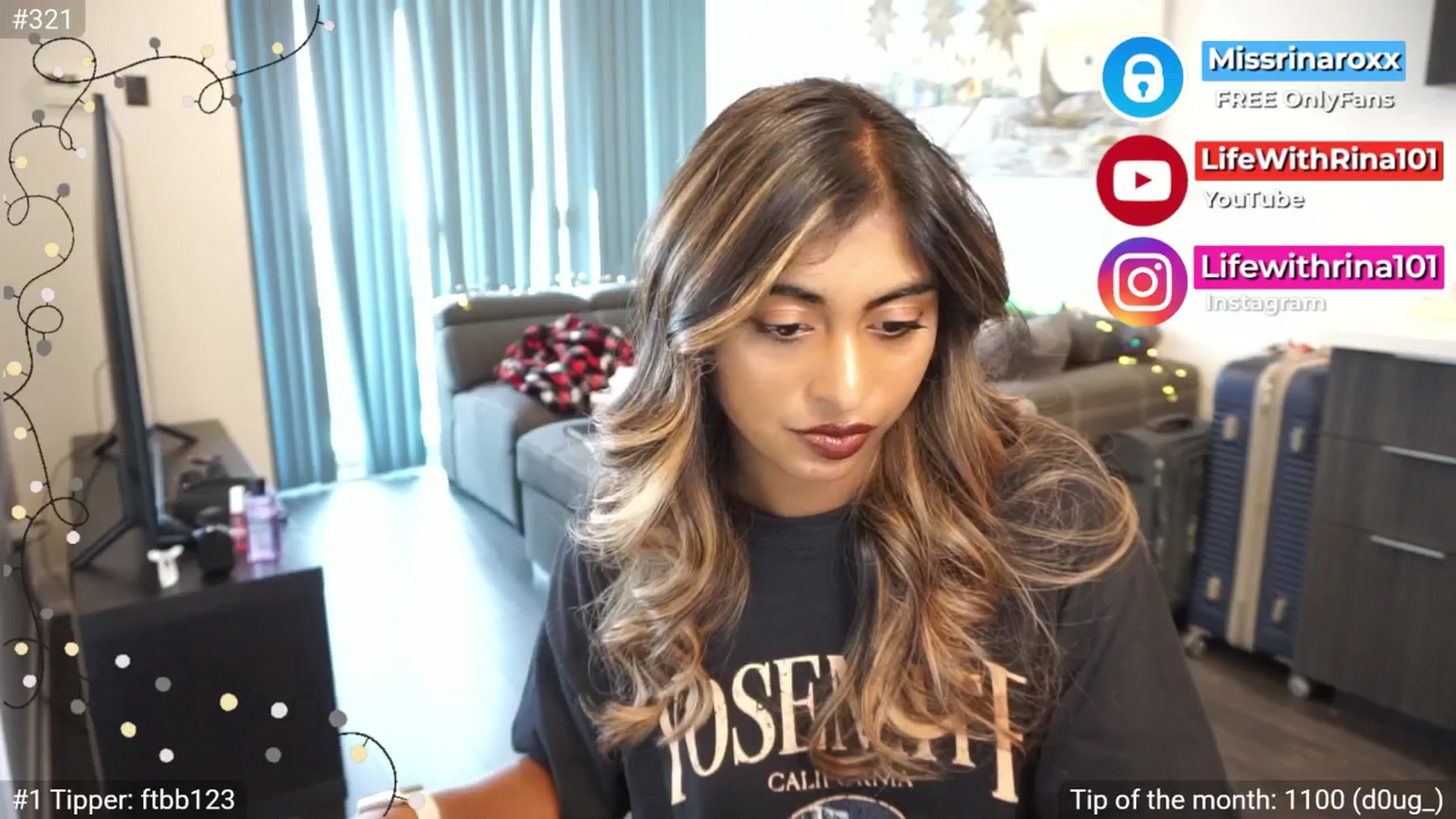Gallery image thumbnail from Missrinaroxx's myfreecams stream on, 07/04/2025, 18:26 image 10 of 20