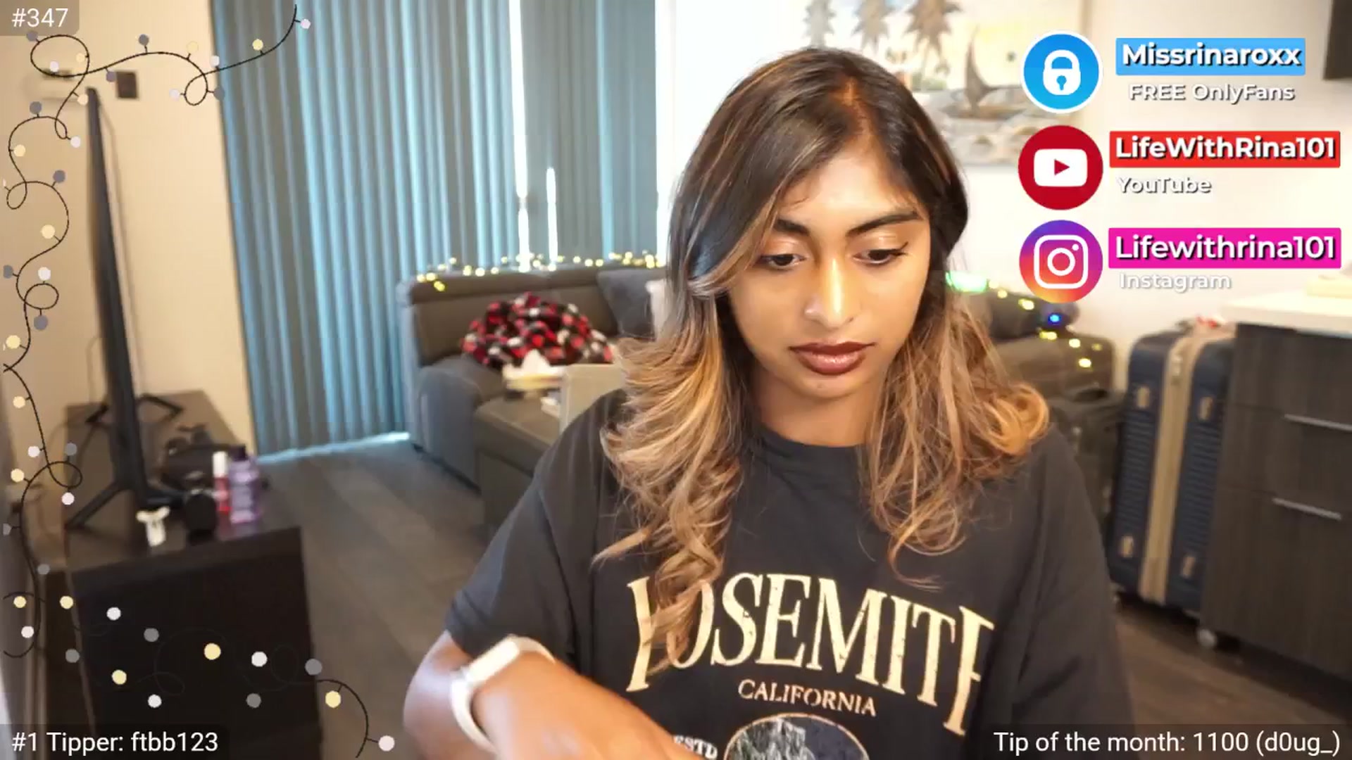 Gallery image thumbnail from Missrinaroxx's myfreecams stream on, 07/04/2025, 23:25 image 3 of 20