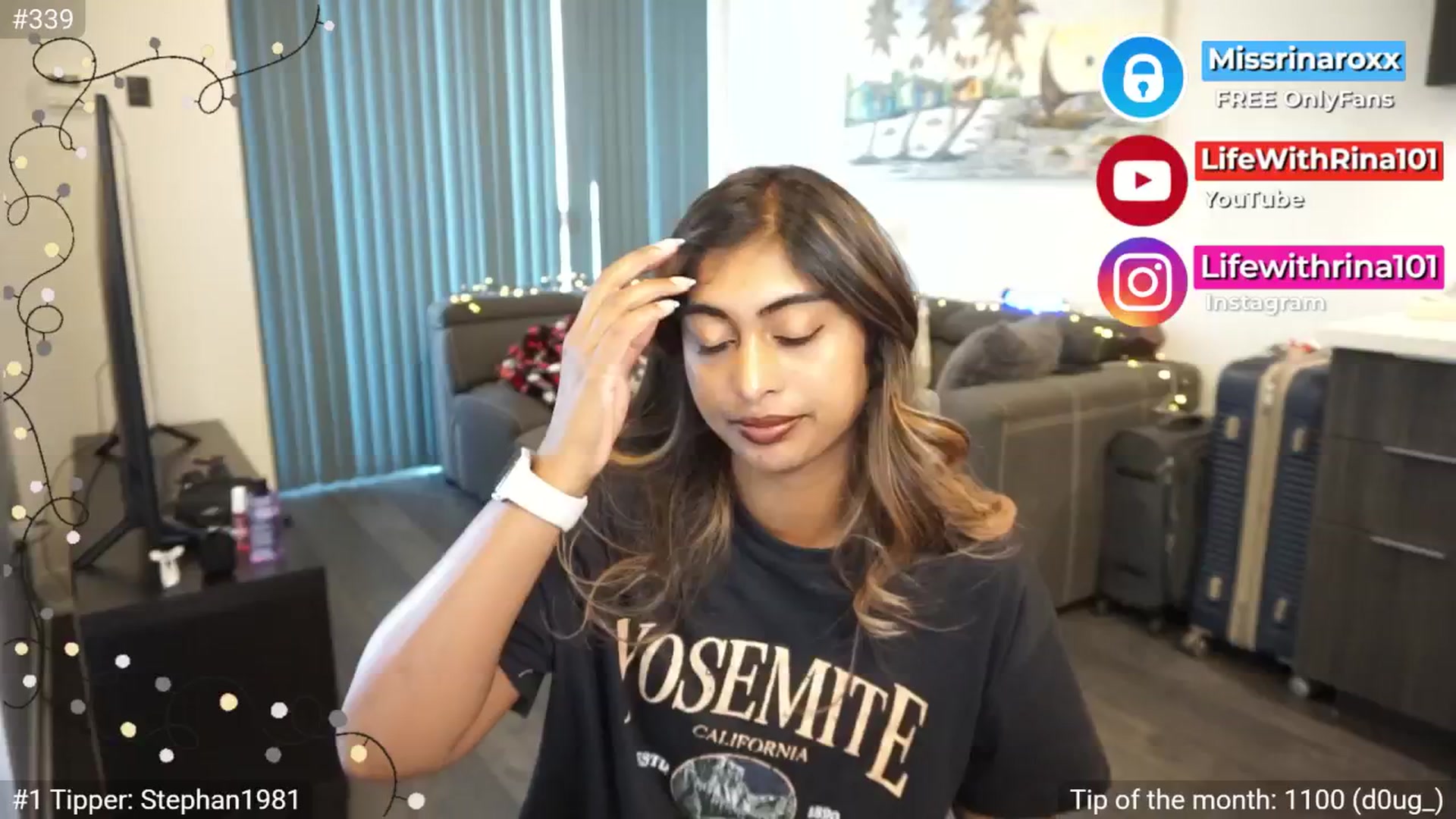 Gallery image thumbnail from Missrinaroxx's myfreecams stream on, 07/04/2025, 23:25 image 15 of 20