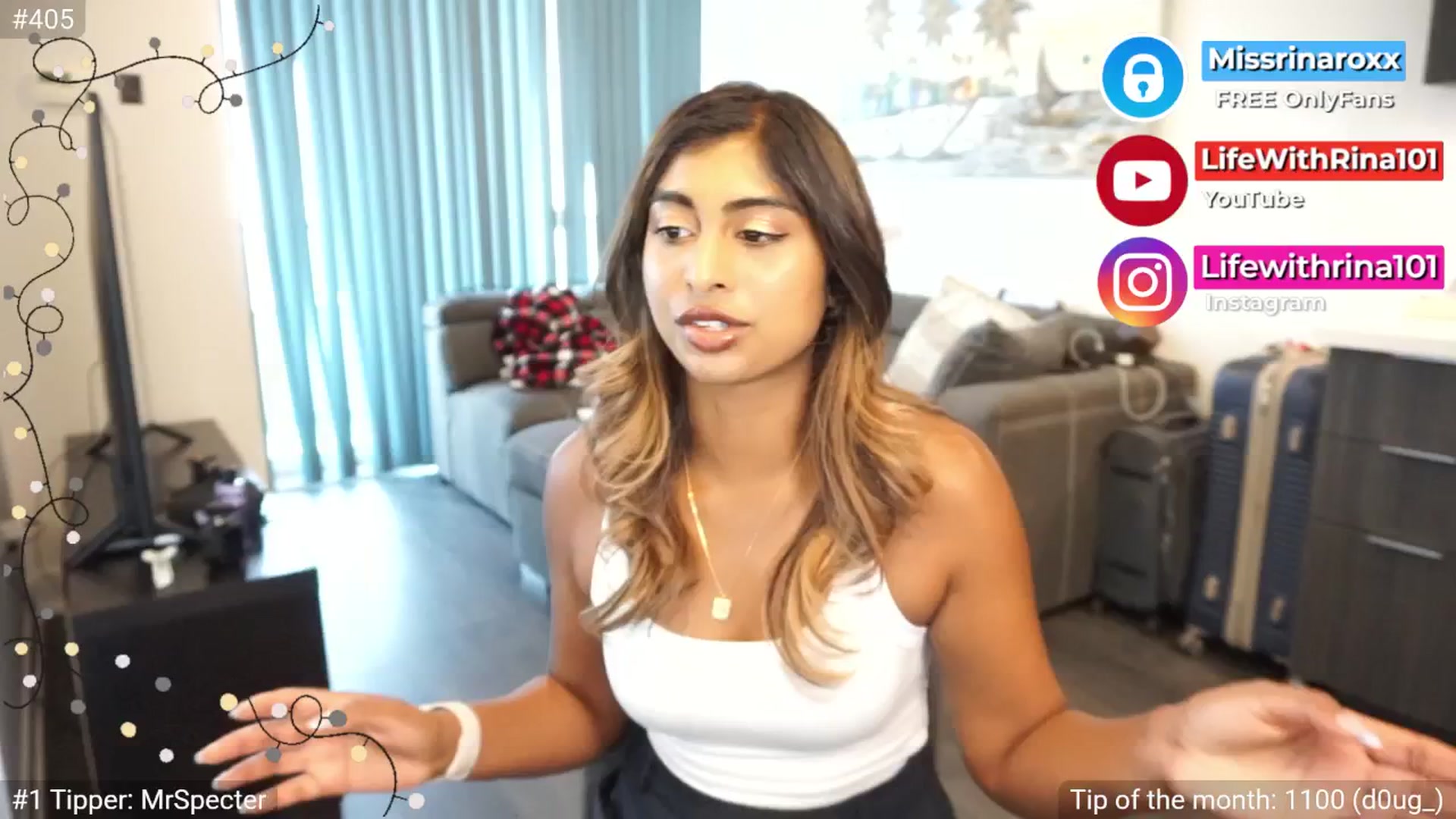 Gallery image thumbnail from Missrinaroxx's myfreecams stream on, 07/05/2025, 22:53 image 2 of 20