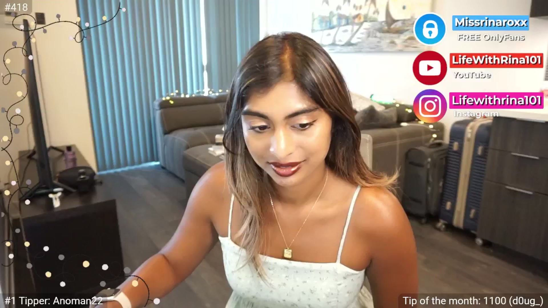 Gallery image thumbnail from Missrinaroxx's myfreecams stream on, 07/06/2025, 23:04 image 16 of 20